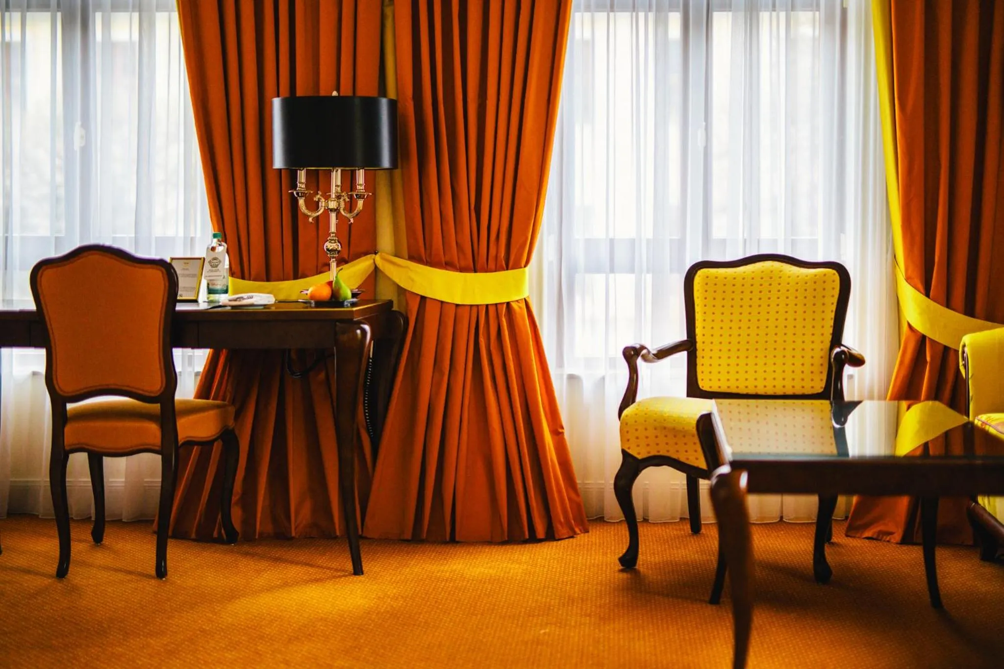 Living room in Relais & Châteaux Bülow Palais