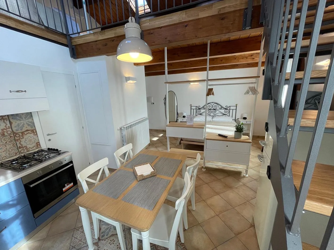 Living room in B&B Sacca