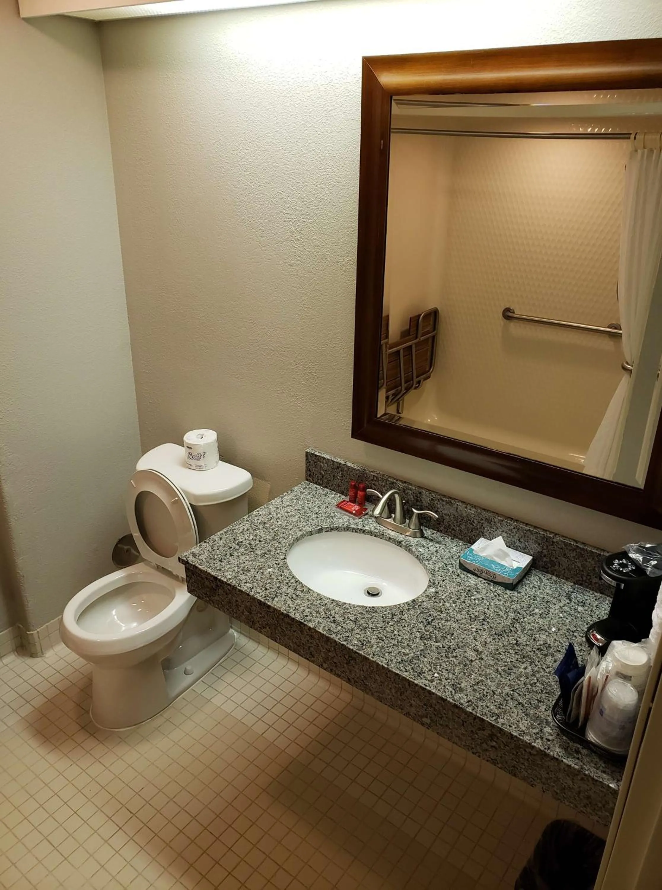 Bathroom in Denver North Hotel