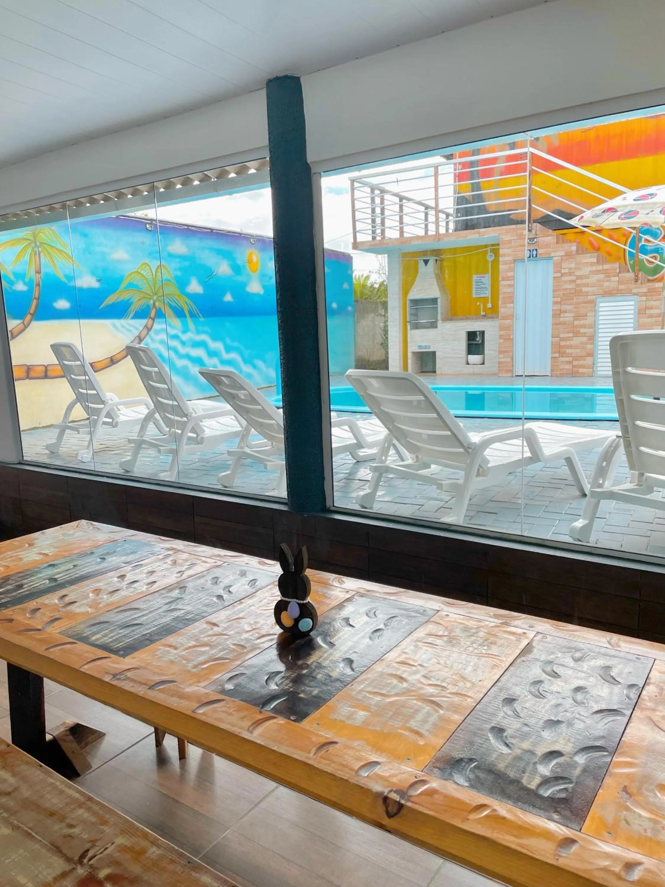 Pool view in Pousada El Patron