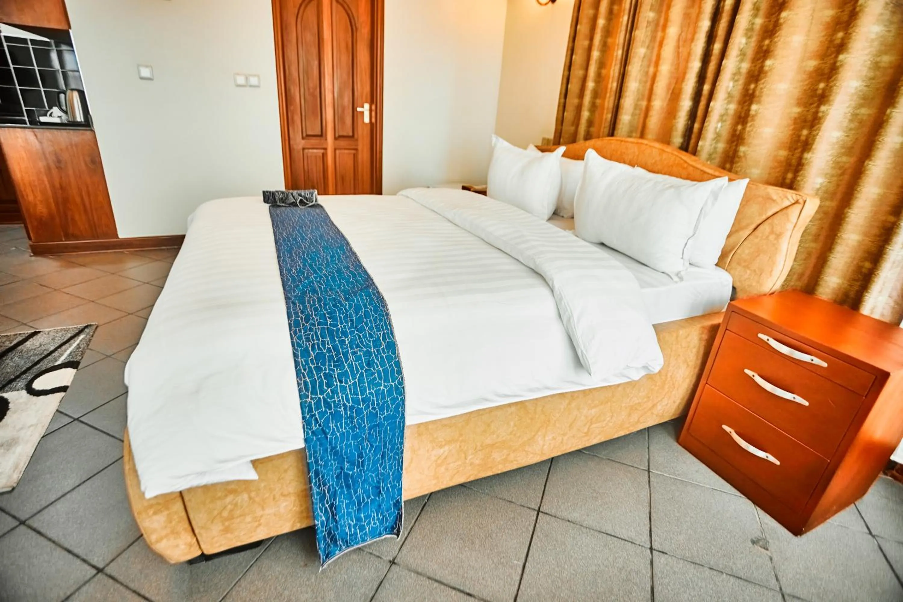 Bed in seven skies hotel