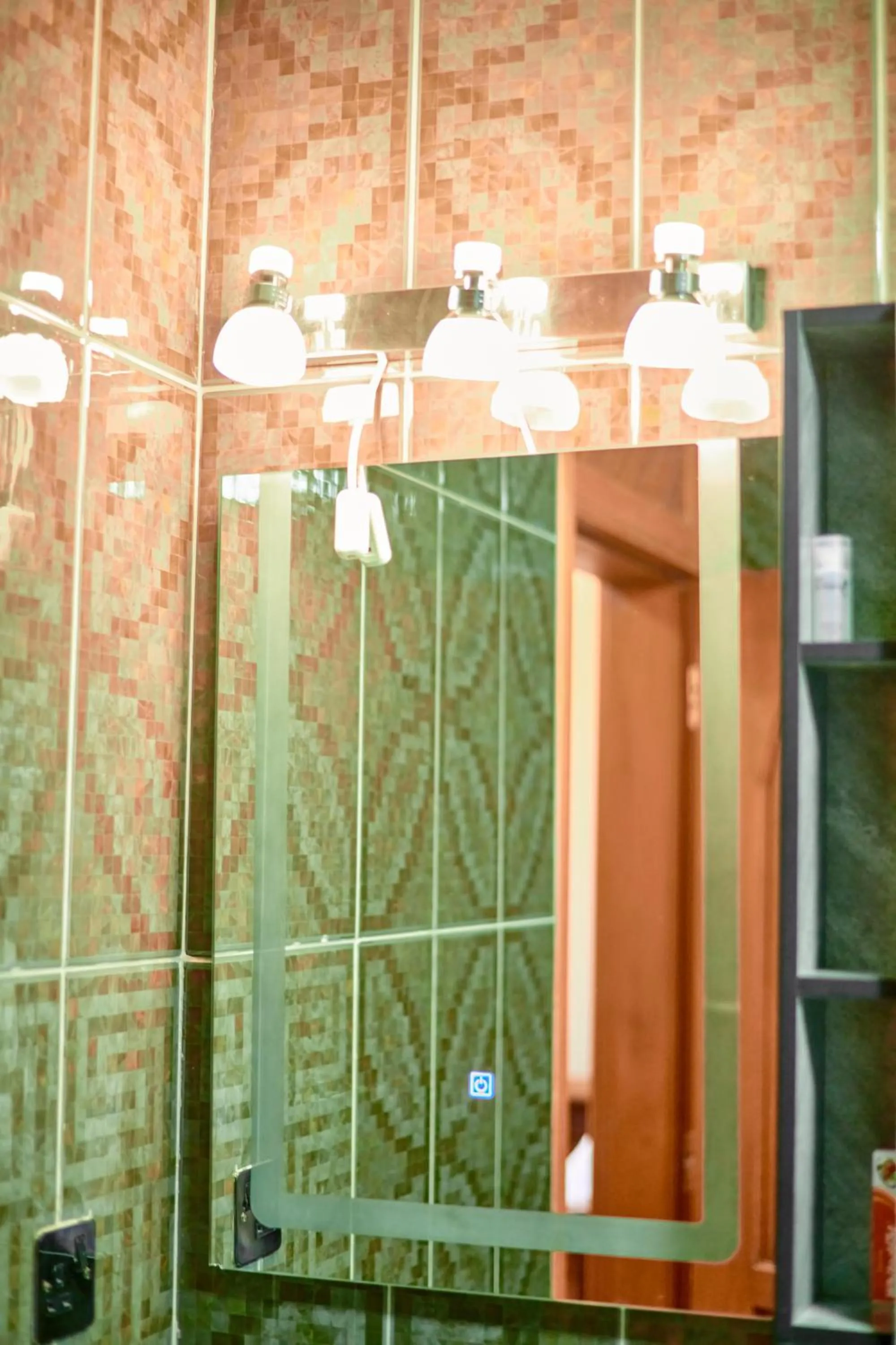 Bathroom in seven skies hotel