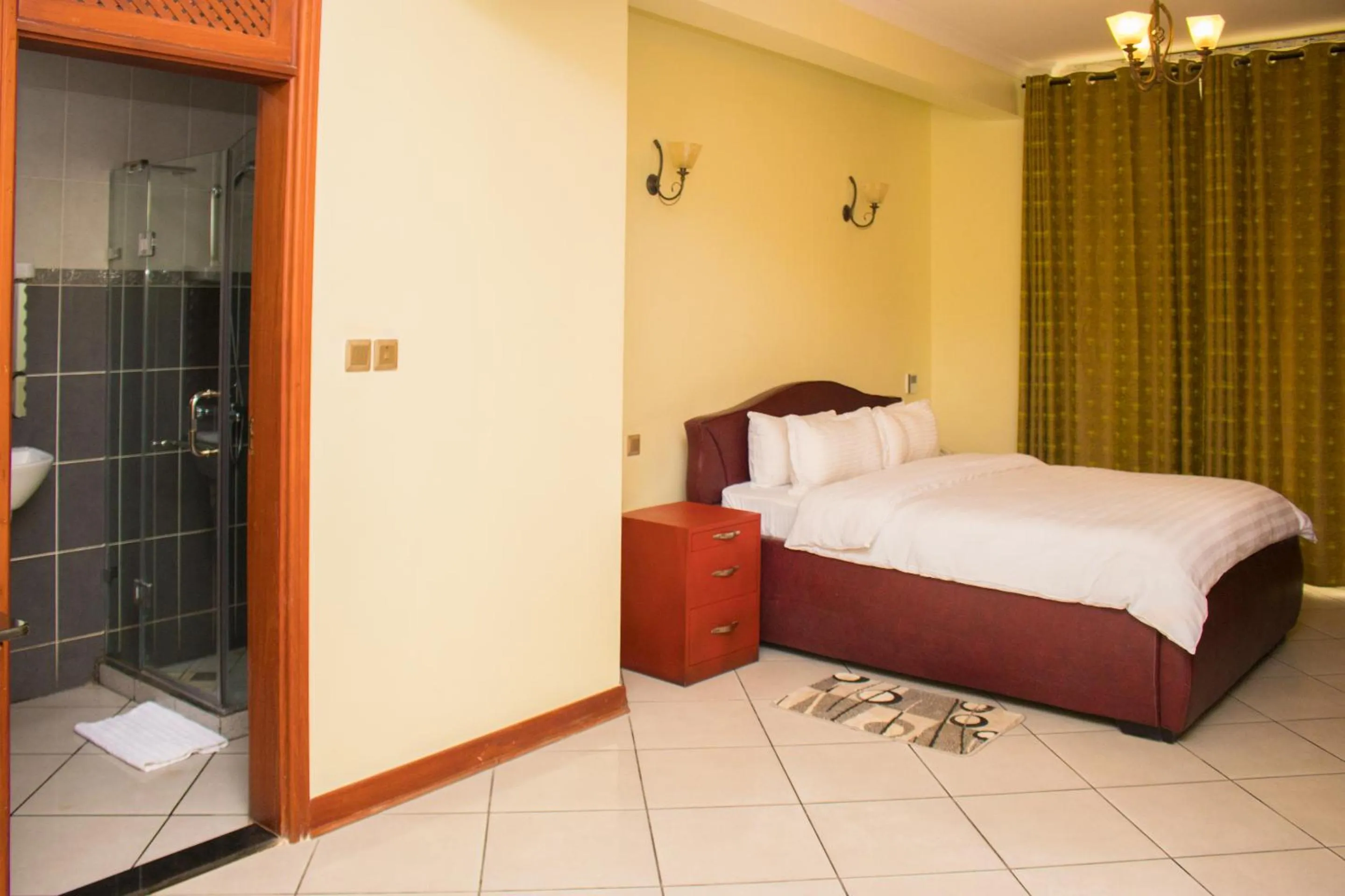 Bed in seven skies hotel