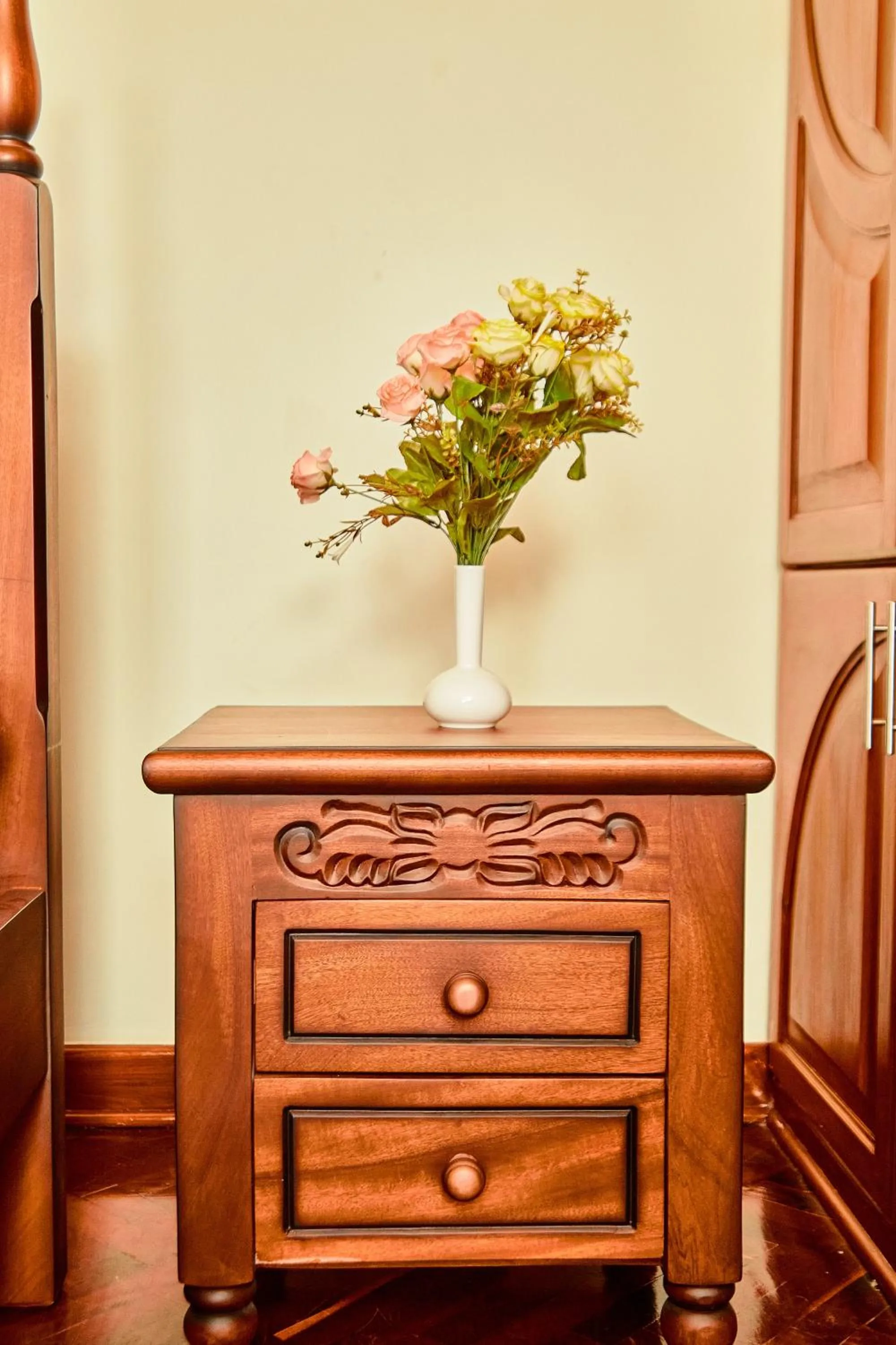 Bedroom in seven skies hotel