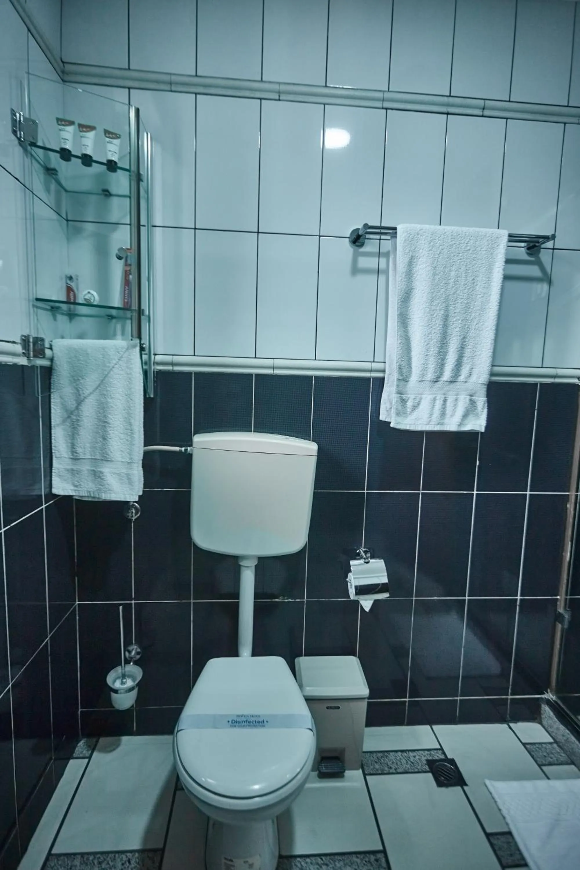 Shower in seven skies hotel