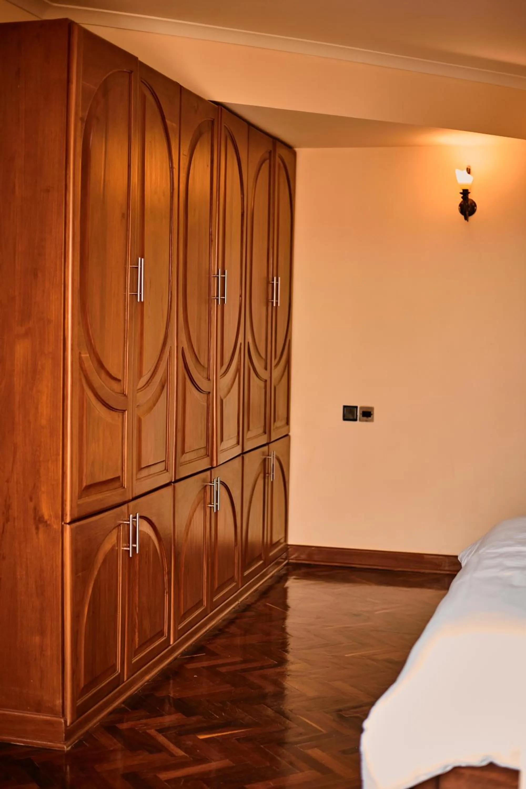 Bedroom in seven skies hotel