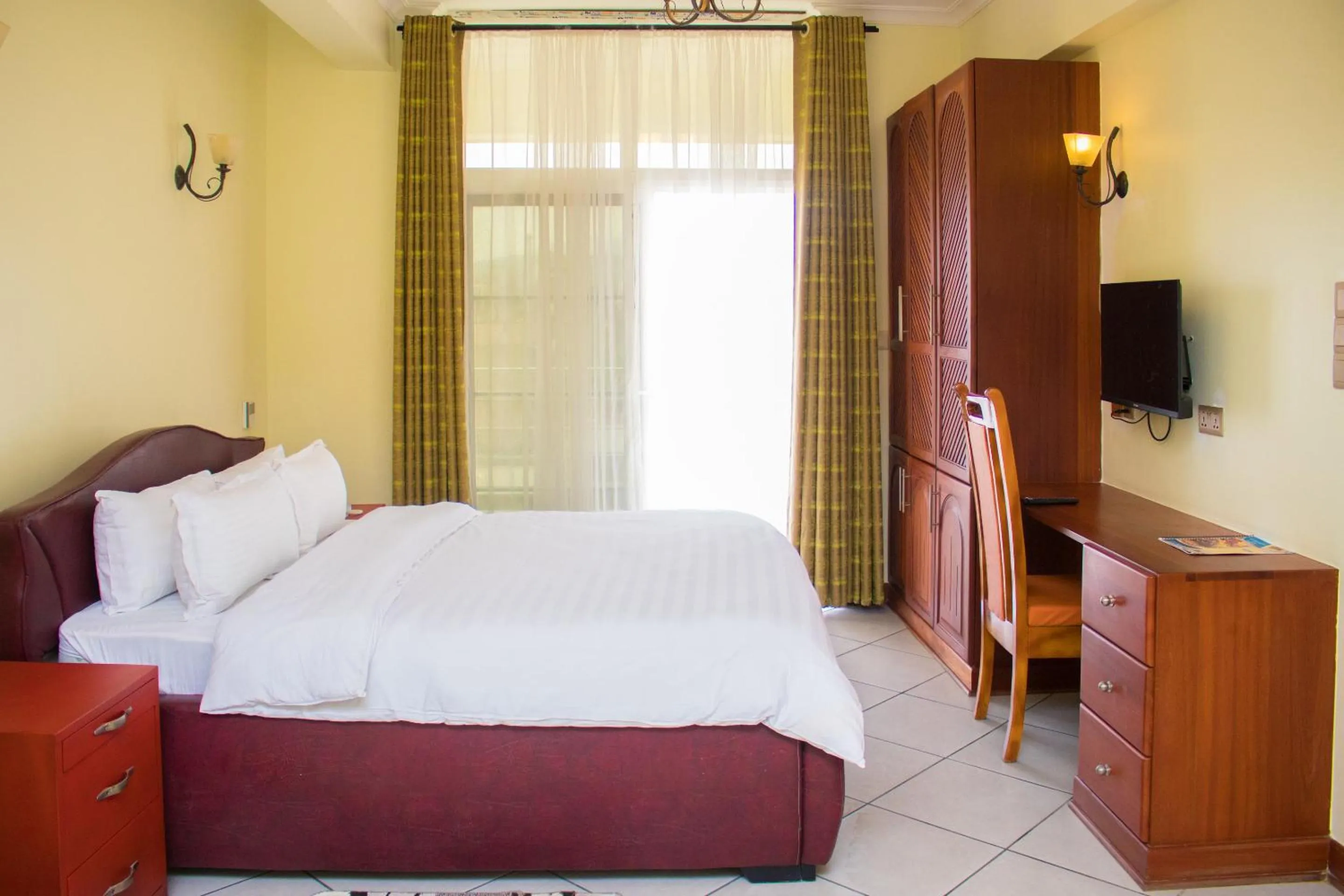 Bed in seven skies hotel