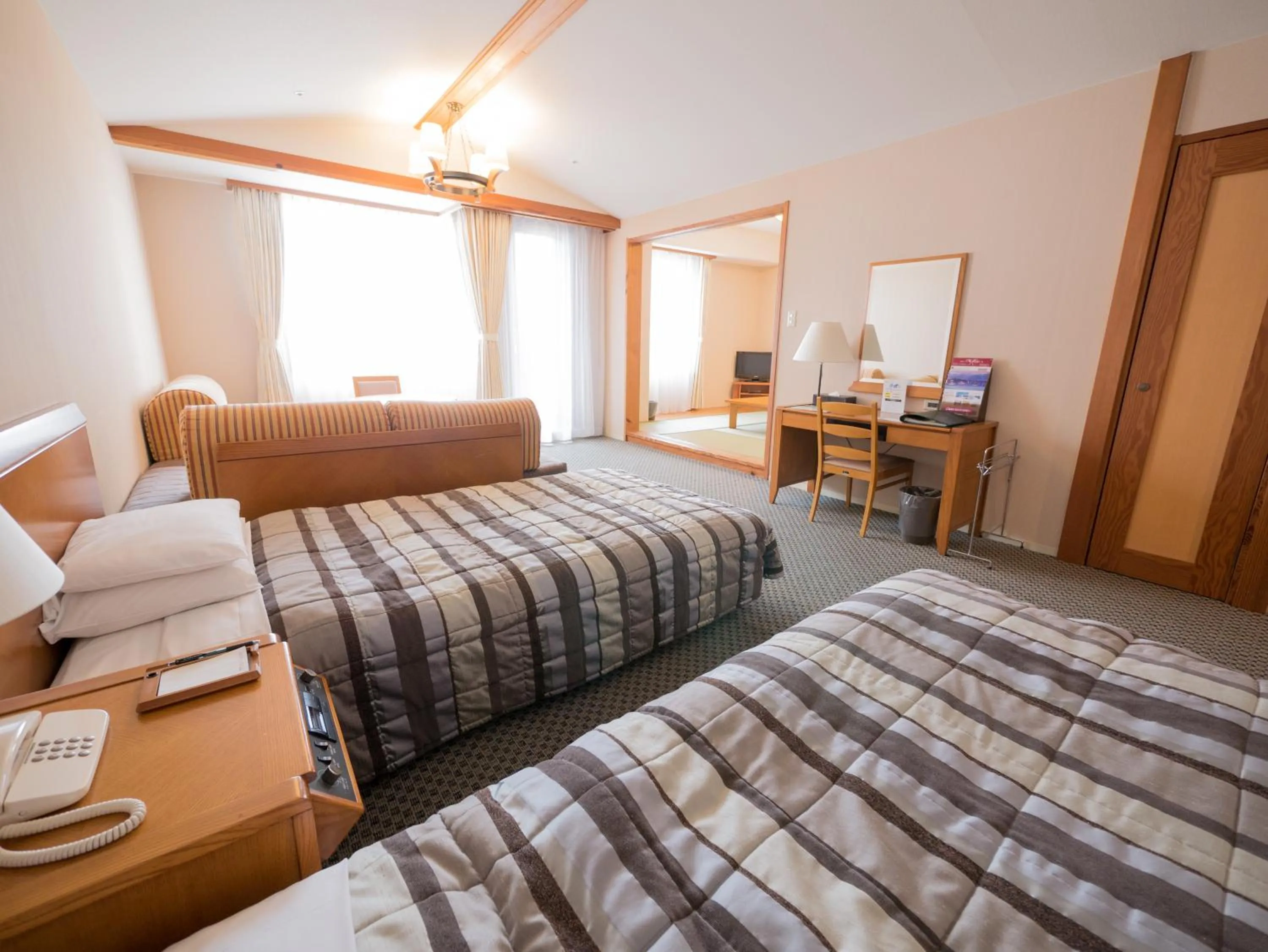 Bed in Hotel Harvest Skijam Katsuyama