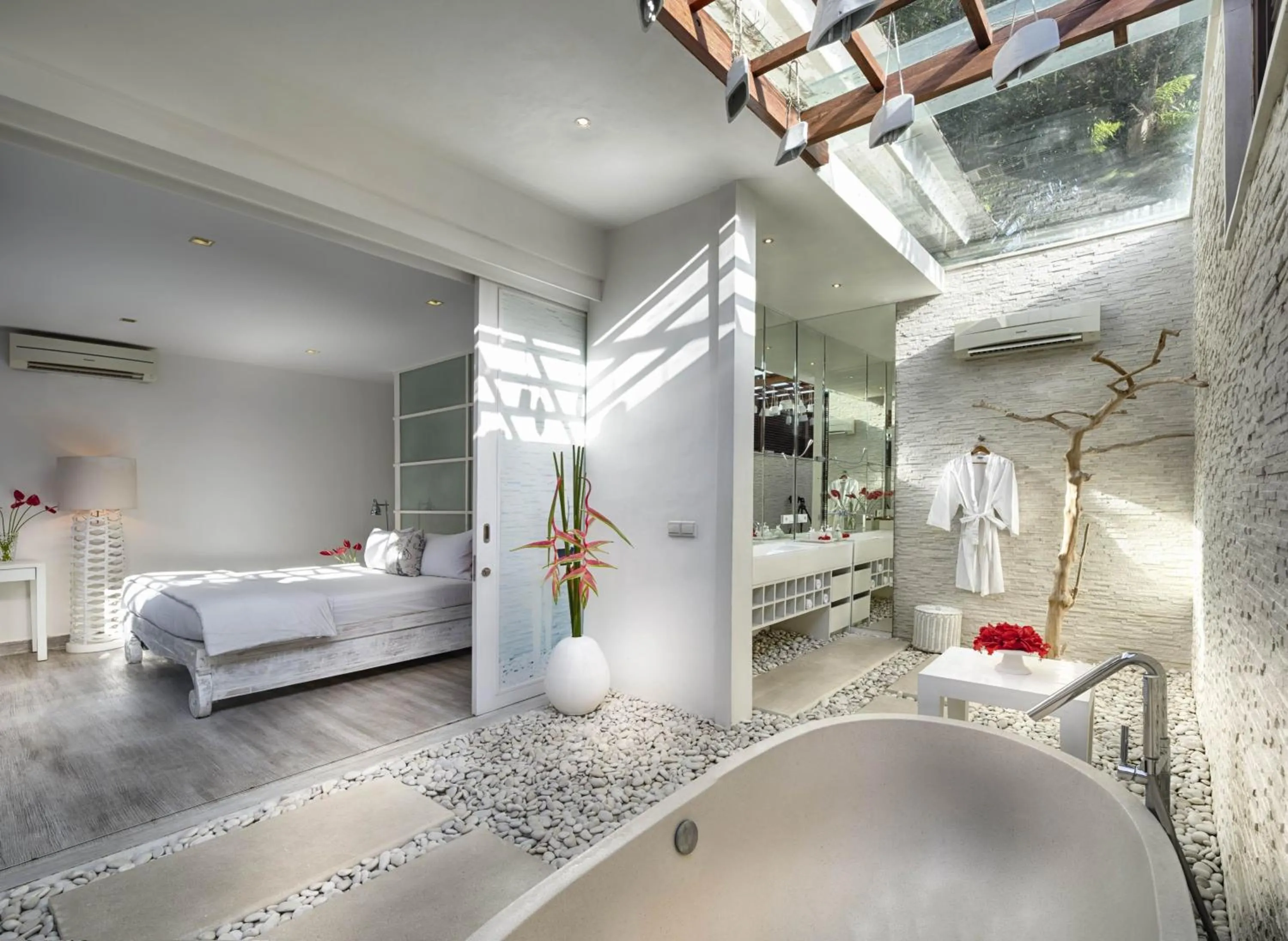 Bathroom, Bed in Pure Villa Bali by Nagisa Bali