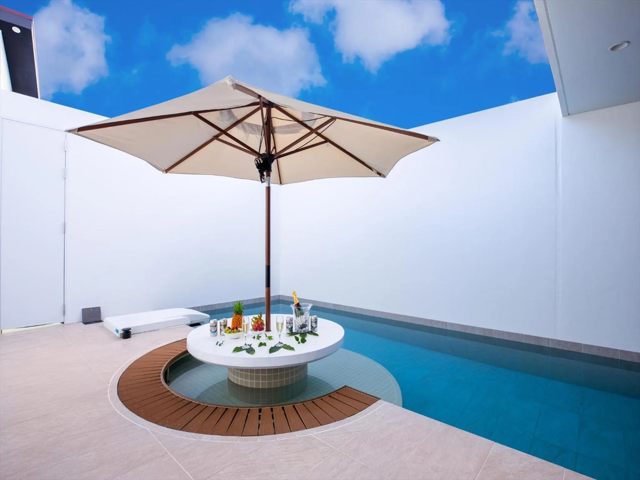 Pool view in ADAN RESORT Sky Villa Luxury Suite