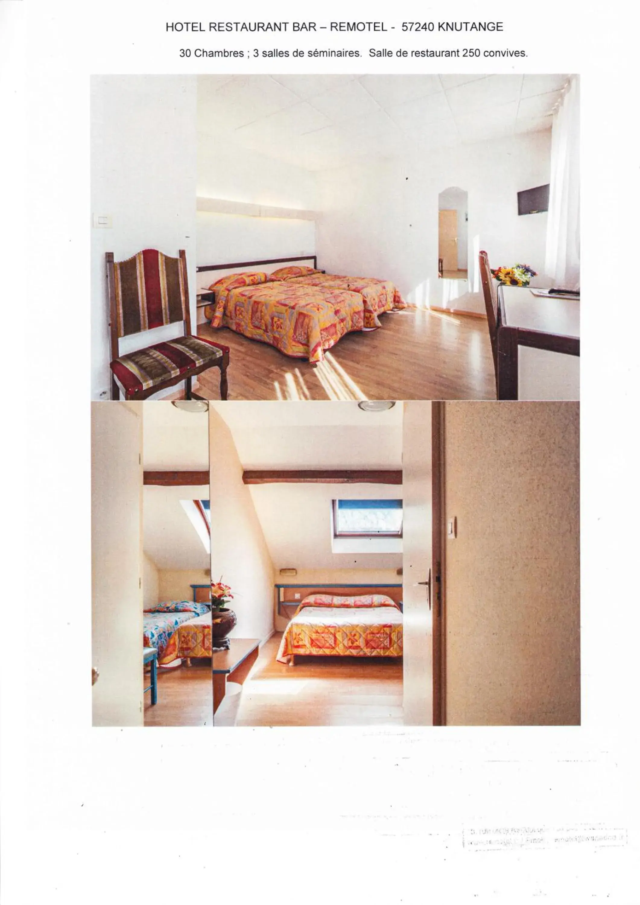 Standard Double or Twin Room in Logis Hotel Restaurant Remotel Standard Double or Twin Room in Logis Hotel Restaurant Remotel