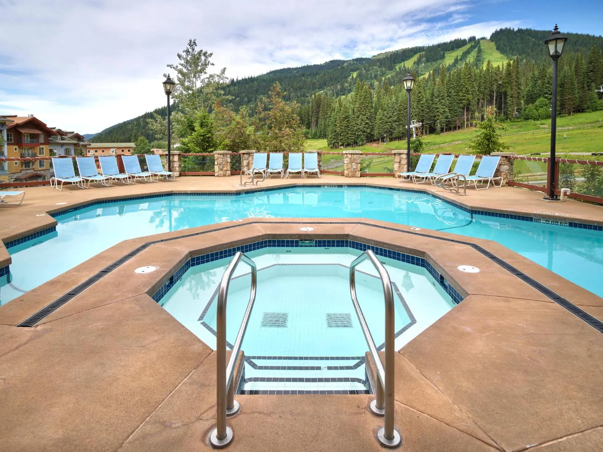 Pool view in Sun Peaks Grand Hotel & Conference Centre