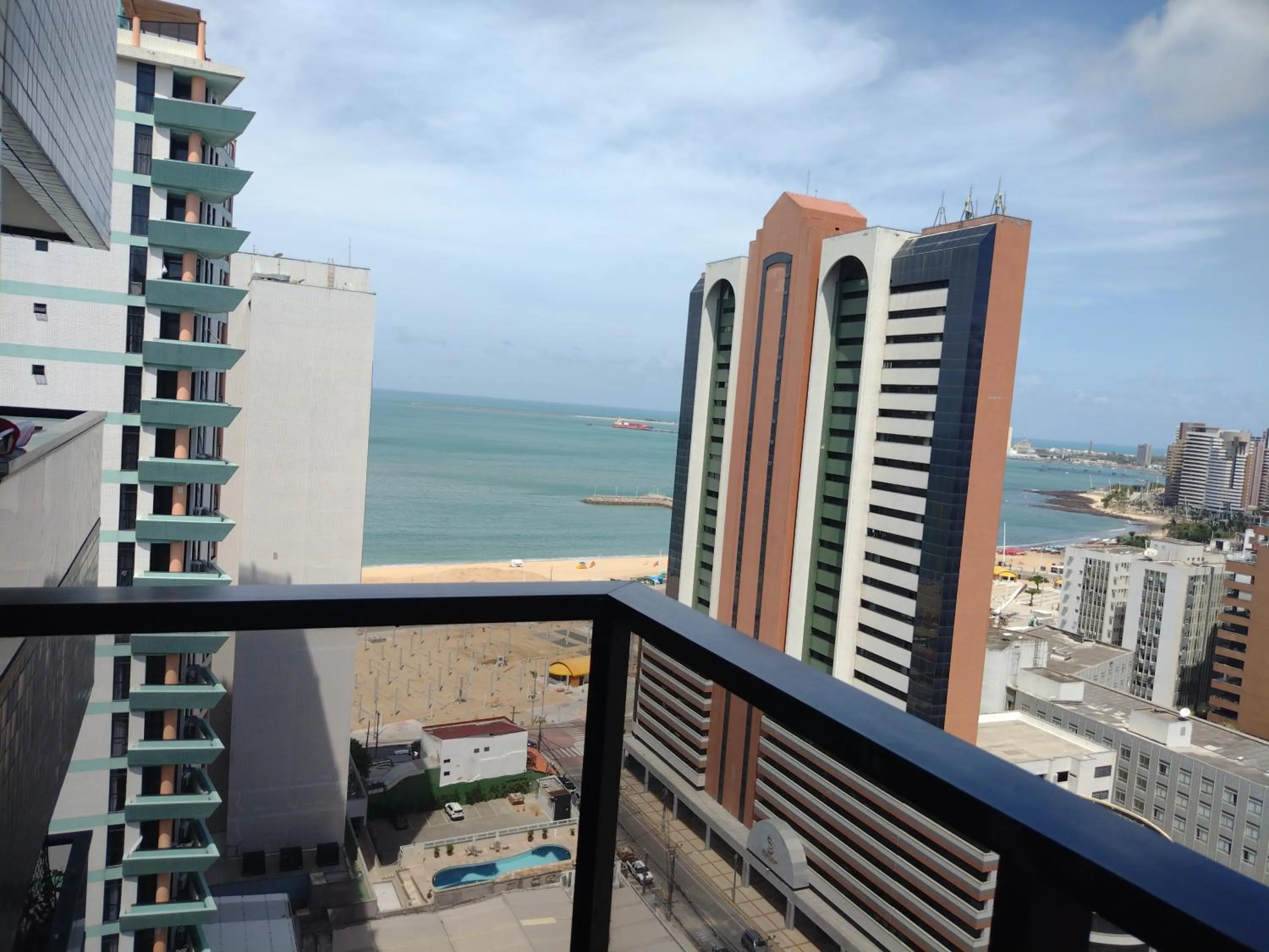 Balcony/Terrace in Via Venetto Flat próximo a feirinha da beira-mar Fortaleza
