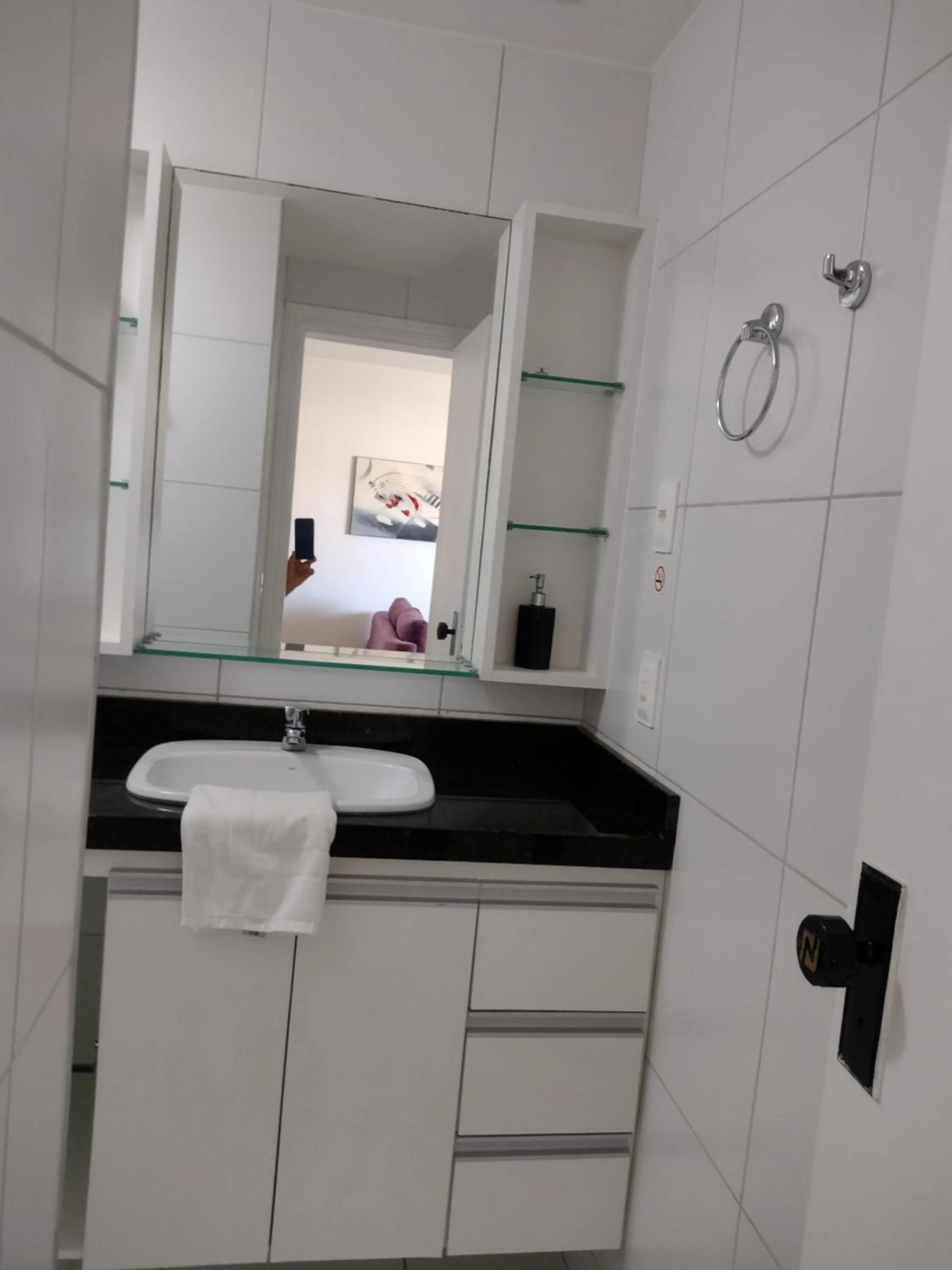 Bathroom in Via Venetto Flat próximo a feirinha da beira-mar Fortaleza