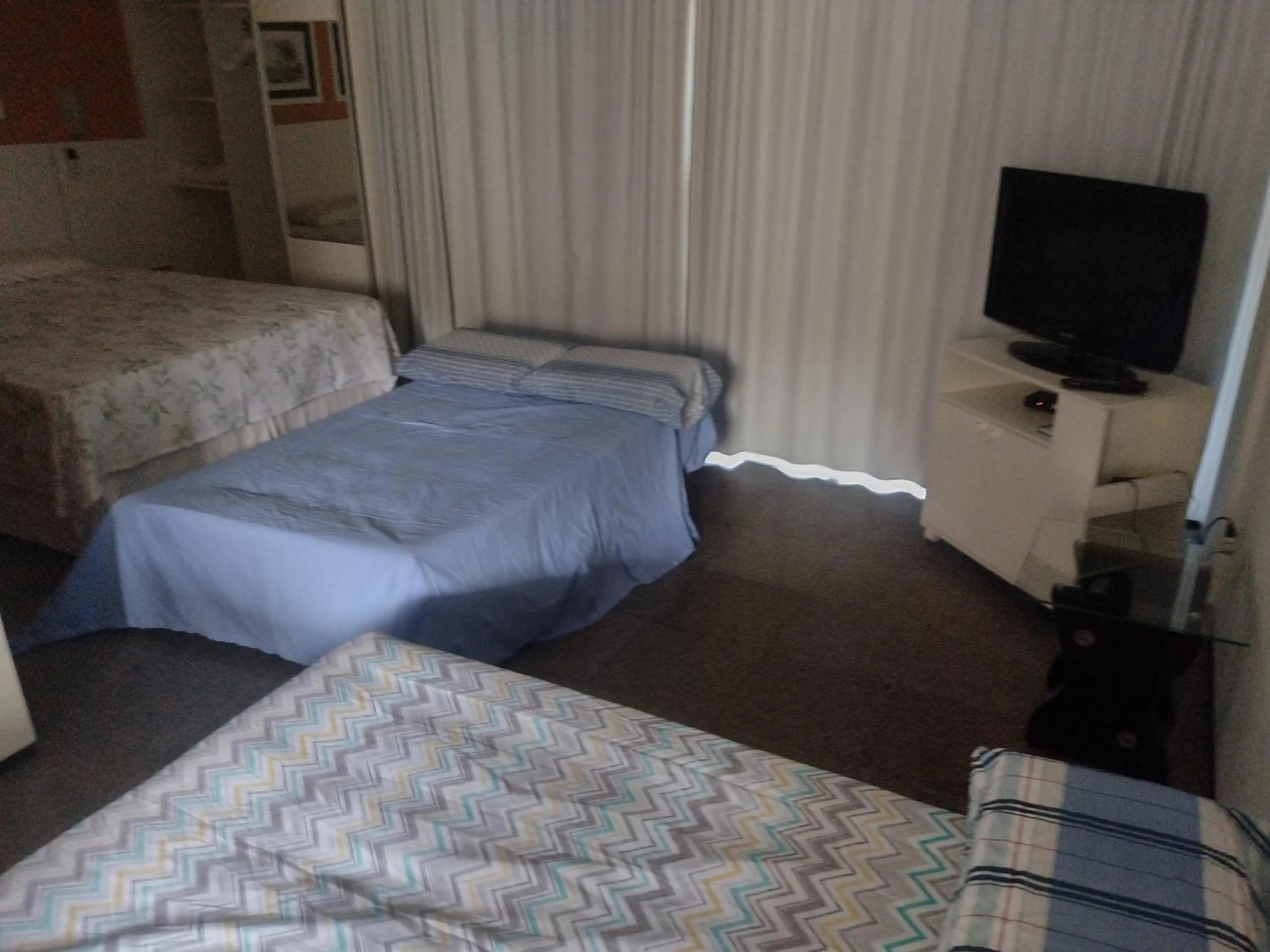 Living room, Bed in Via Venetto Flat próximo a feirinha da beira-mar Fortaleza