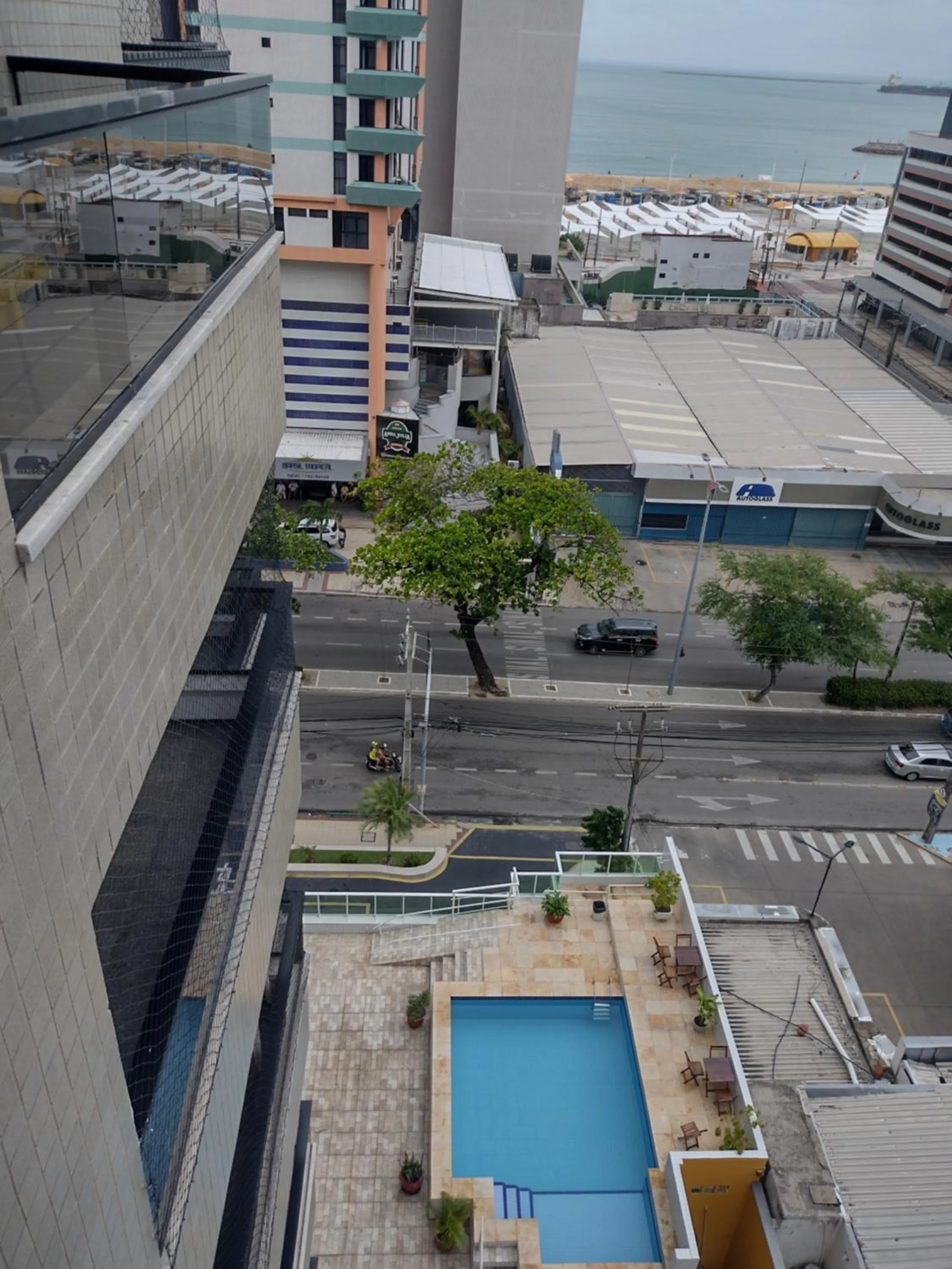 Balcony/Terrace in Via Venetto Flat próximo a feirinha da beira-mar Fortaleza