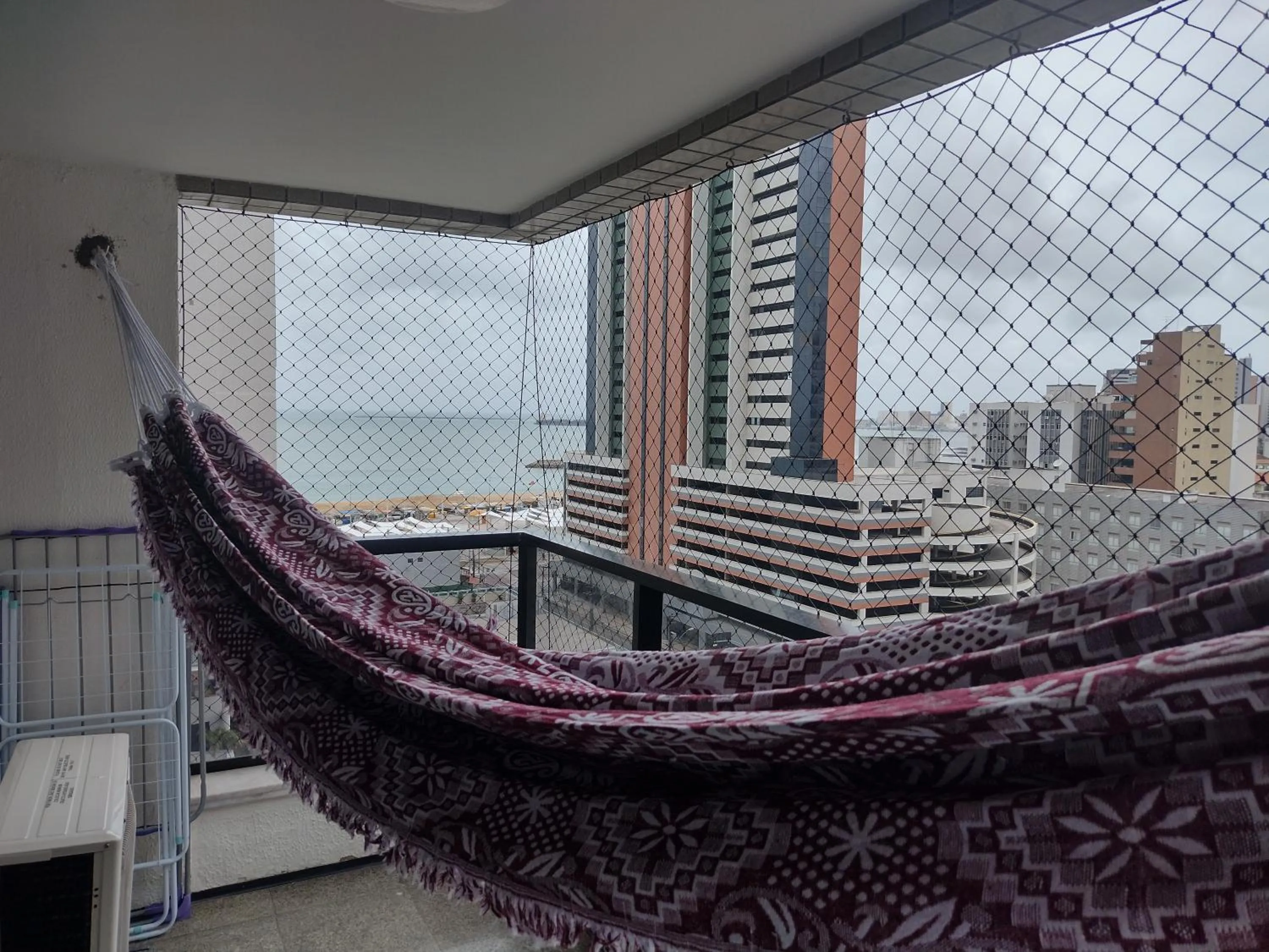 Balcony/Terrace in Via Venetto Flat próximo a feirinha da beira-mar Fortaleza