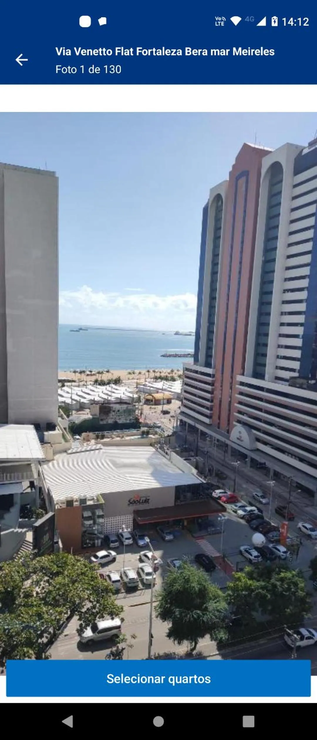 Sea view in Via Venetto Flat próximo a feirinha da beira-mar Fortaleza