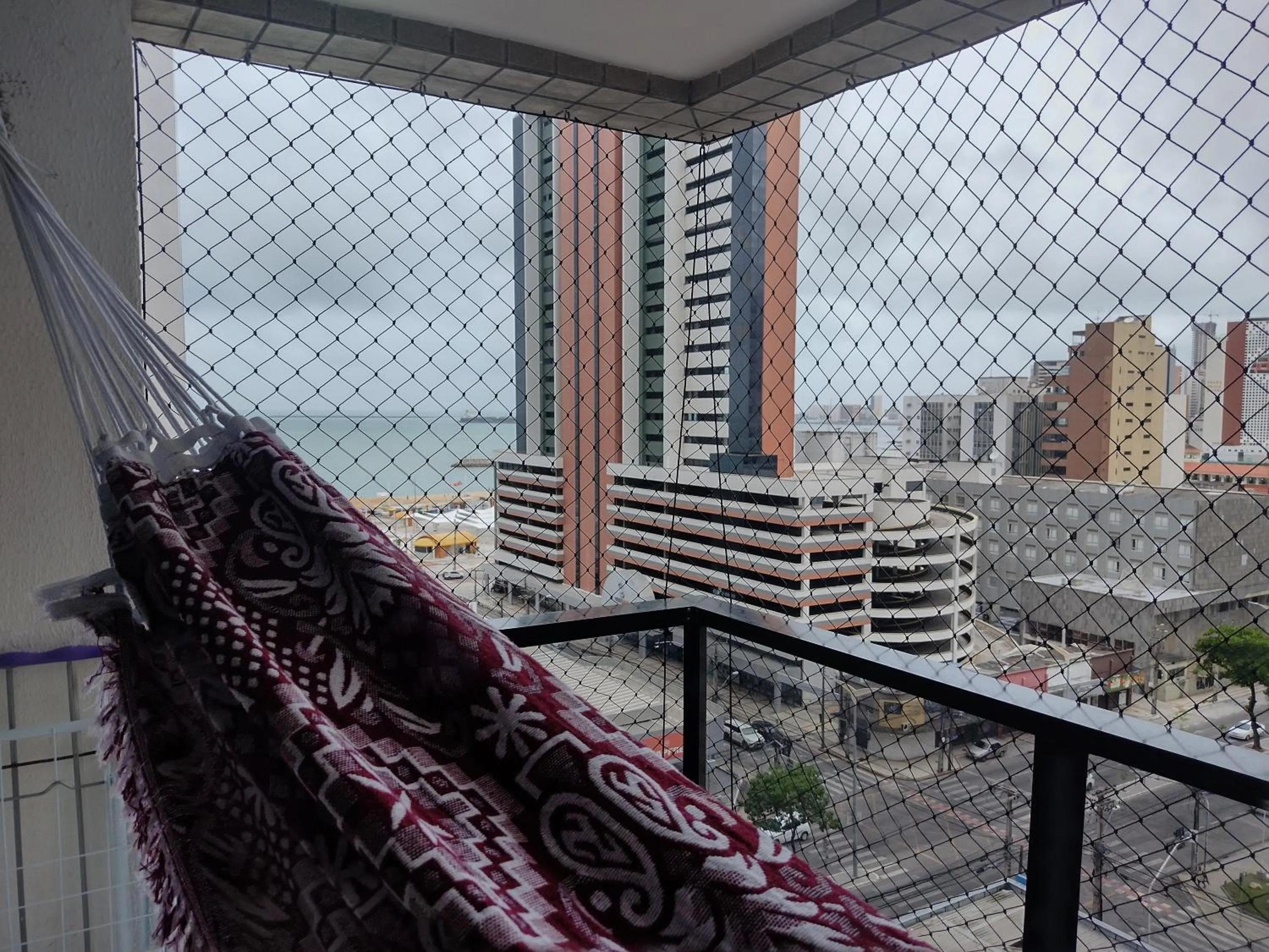 Balcony/Terrace in Via Venetto Flat próximo a feirinha da beira-mar Fortaleza