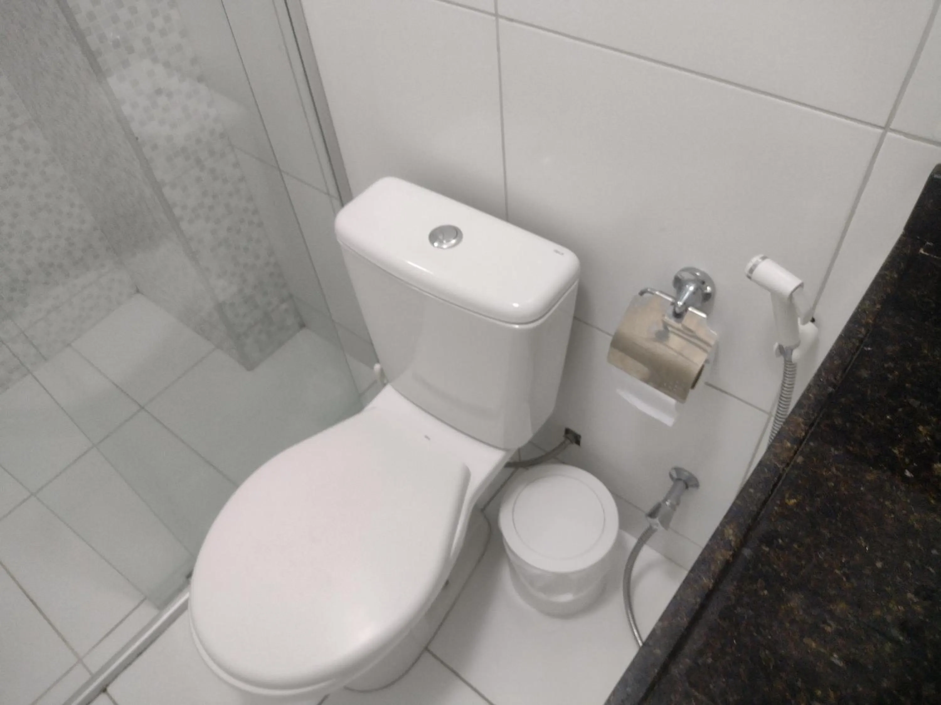 Bathroom in Via Venetto Flat próximo a feirinha da beira-mar Fortaleza