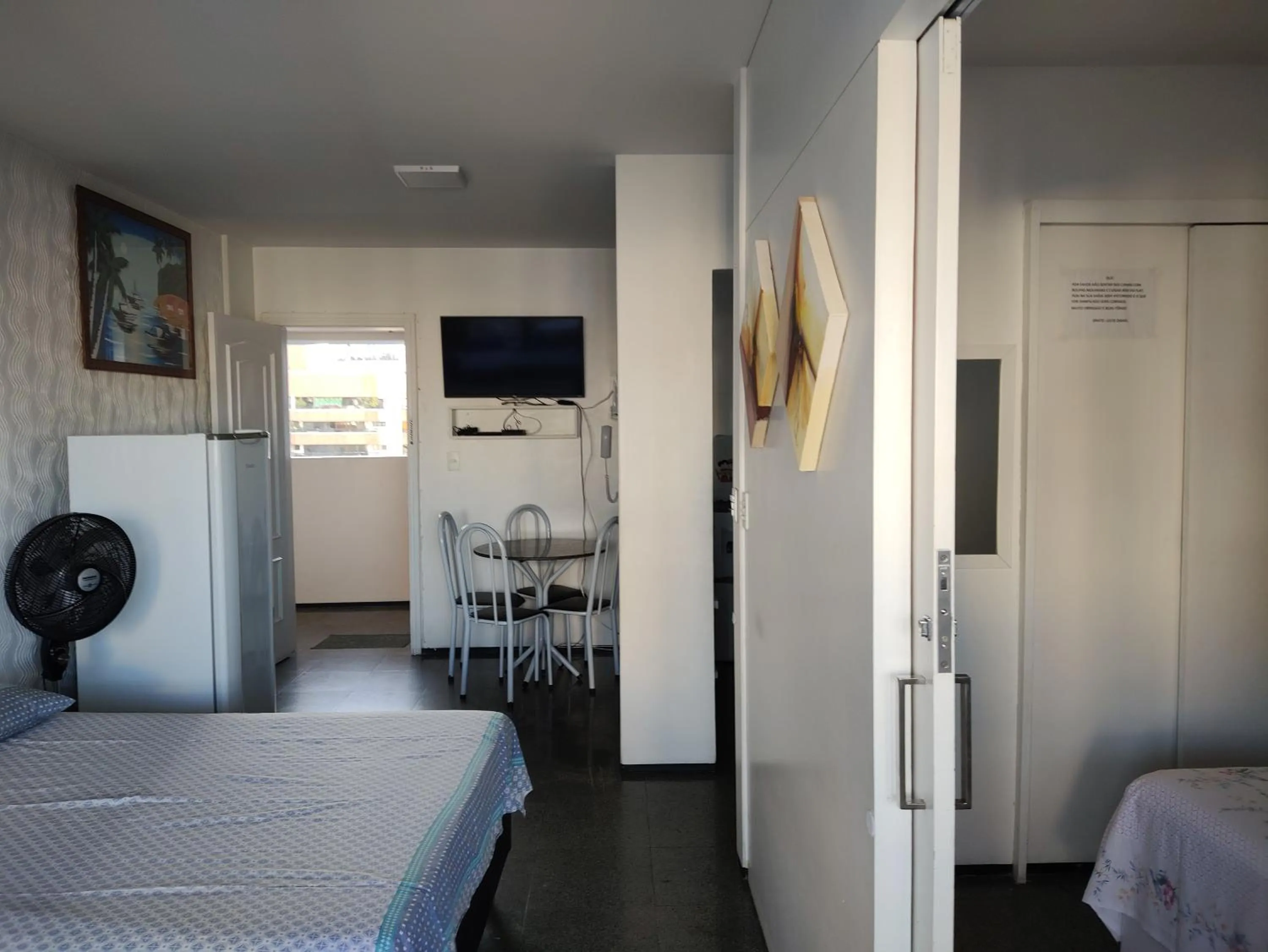 Photo of the whole room, Bed in Via Venetto Flat próximo a feirinha da beira-mar Fortaleza