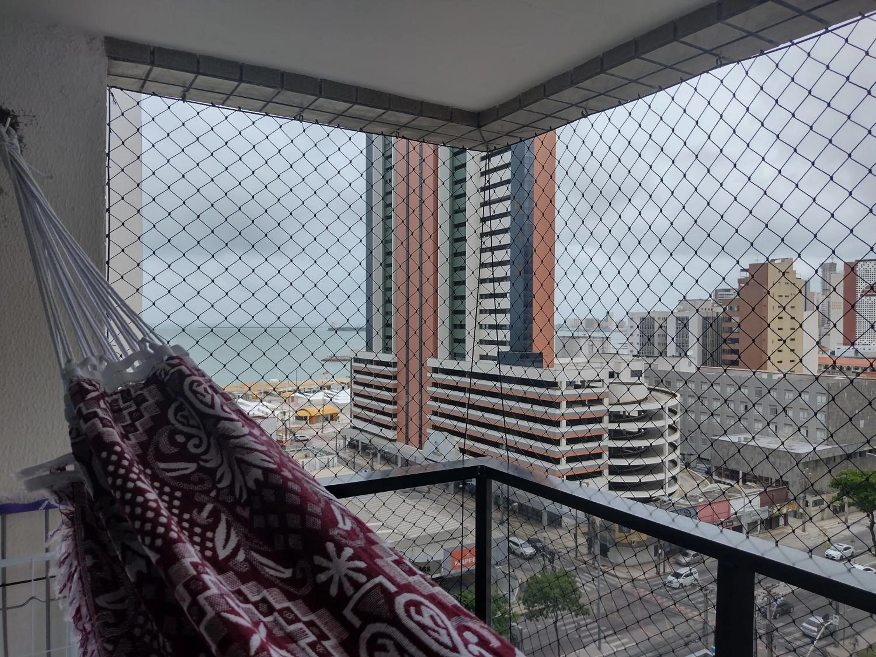 Balcony/Terrace in Via Venetto Flat próximo a feirinha da beira-mar Fortaleza