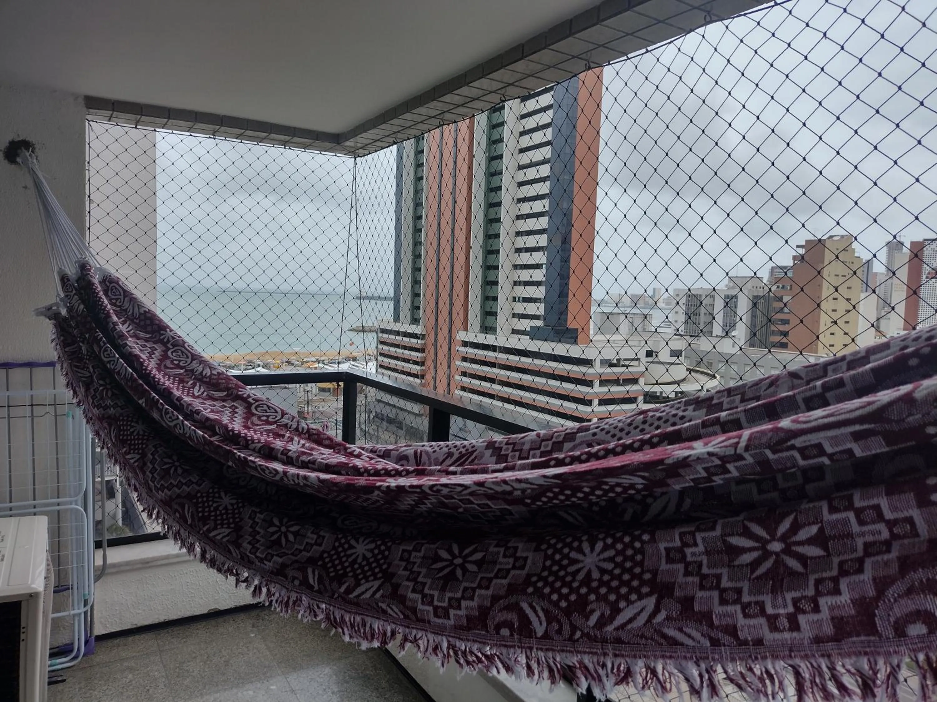 Balcony/Terrace in Via Venetto Flat próximo a feirinha da beira-mar Fortaleza
