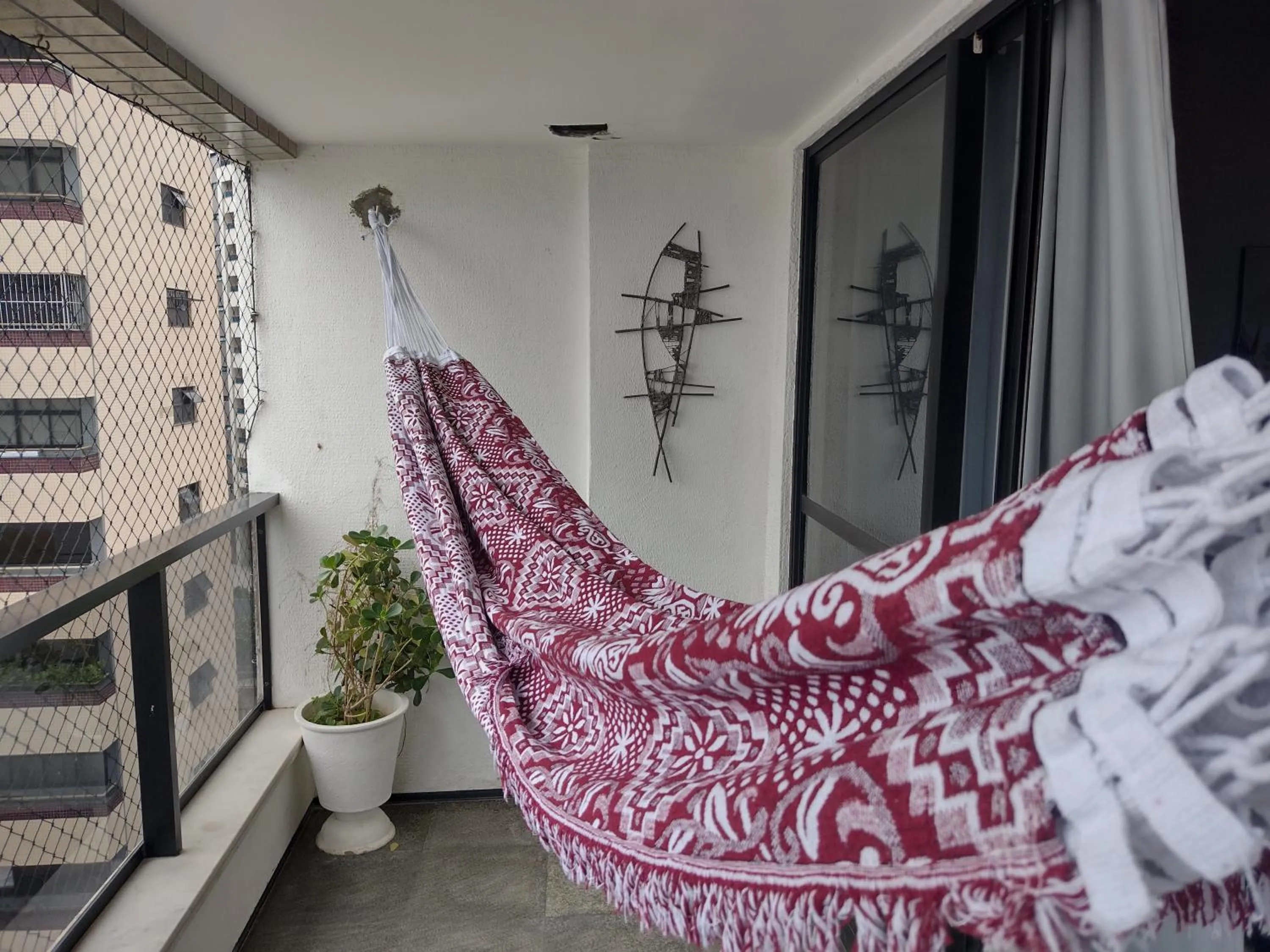 Balcony/Terrace in Via Venetto Flat próximo a feirinha da beira-mar Fortaleza