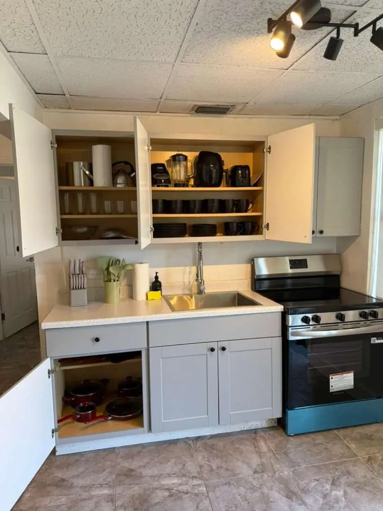 Kitchen or kitchenette in PRAIA Hotel Hollywood