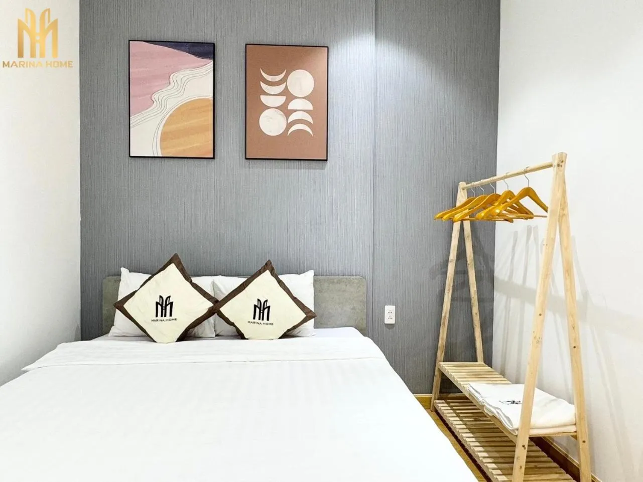 Bed in Căn hộ Khách sạn cao cấp Marina Long Xuyên