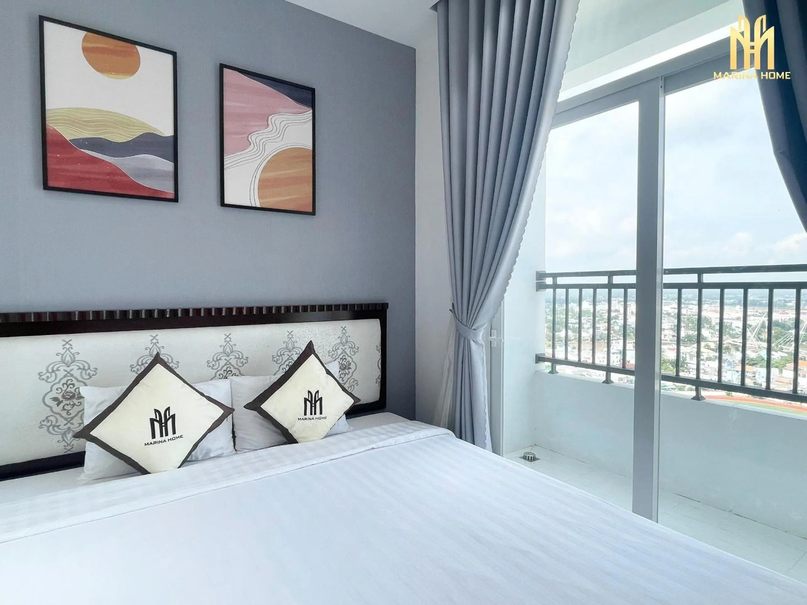 Bedroom, Bed in Căn hộ Khách sạn cao cấp Marina Long Xuyên
