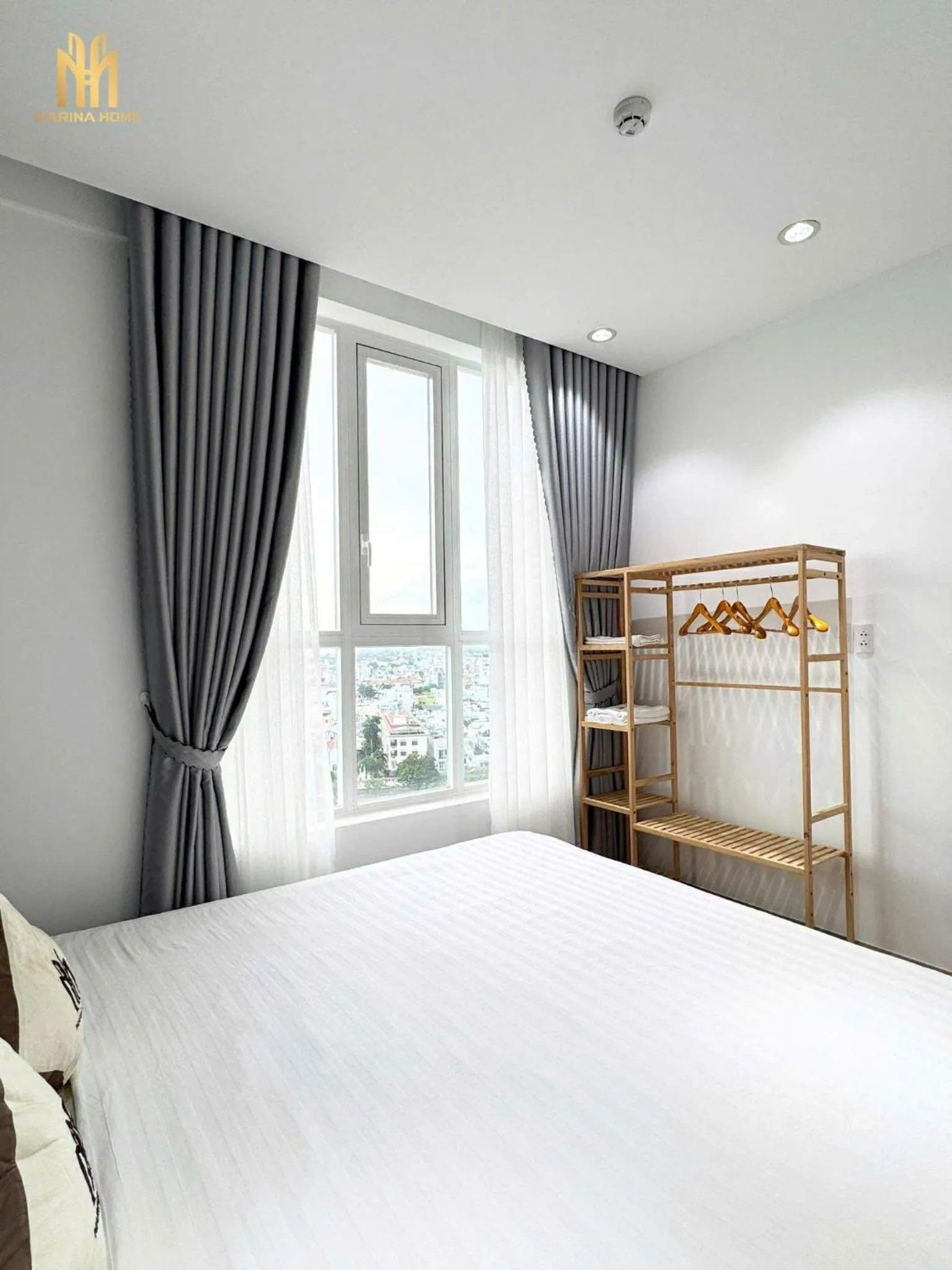 Bedroom, Bed in Căn hộ Khách sạn cao cấp Marina Long Xuyên