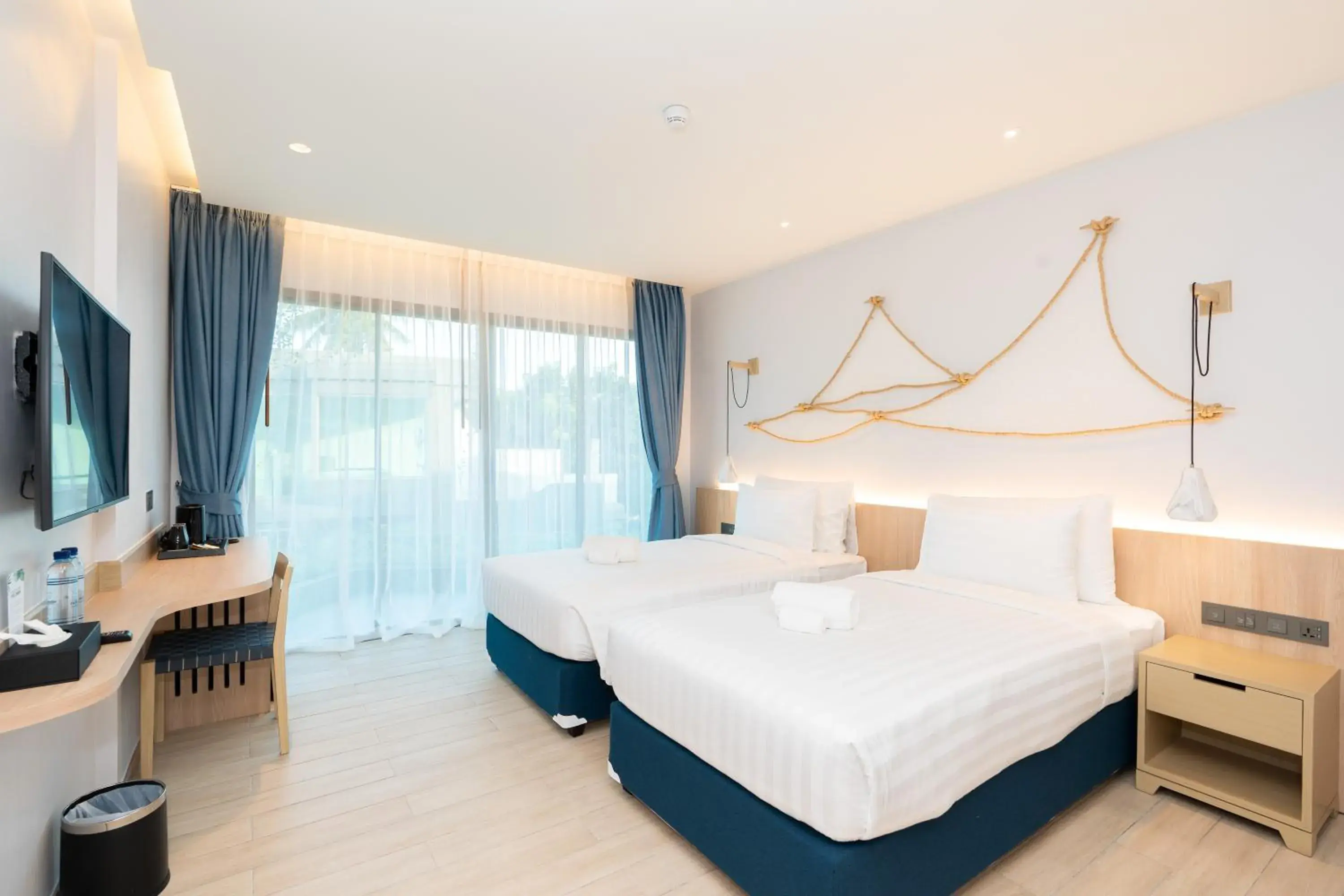 Deluxe Twin Room With Pool View in Panwaburi Beachfront Resort - SHA Extra Plus Deluxe Twin Room With Pool View in Panwaburi Beachfront Resort - SHA Extra Plus