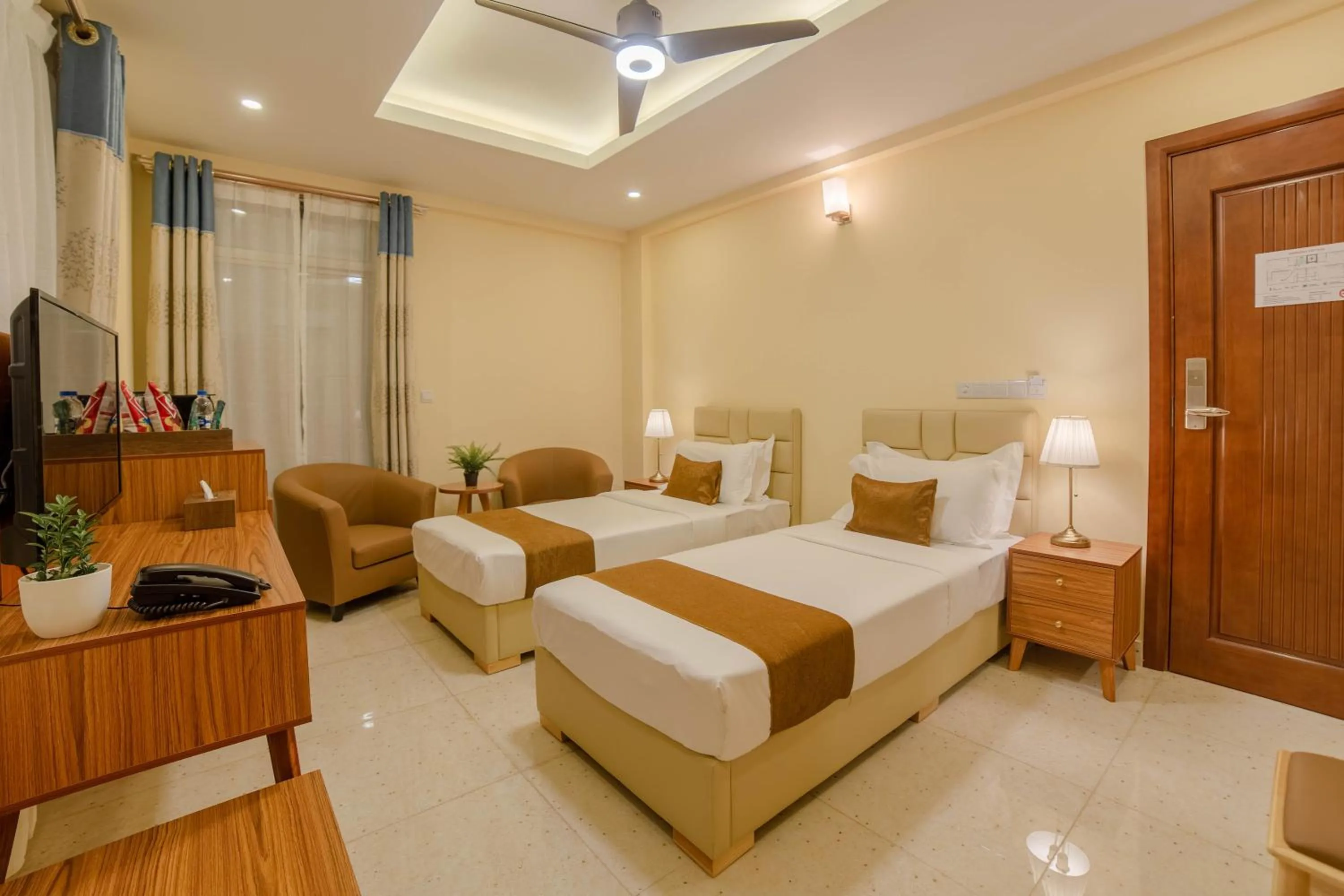 Photo of the whole room, Bed in Amber Beach Hotel at Hulhumale
