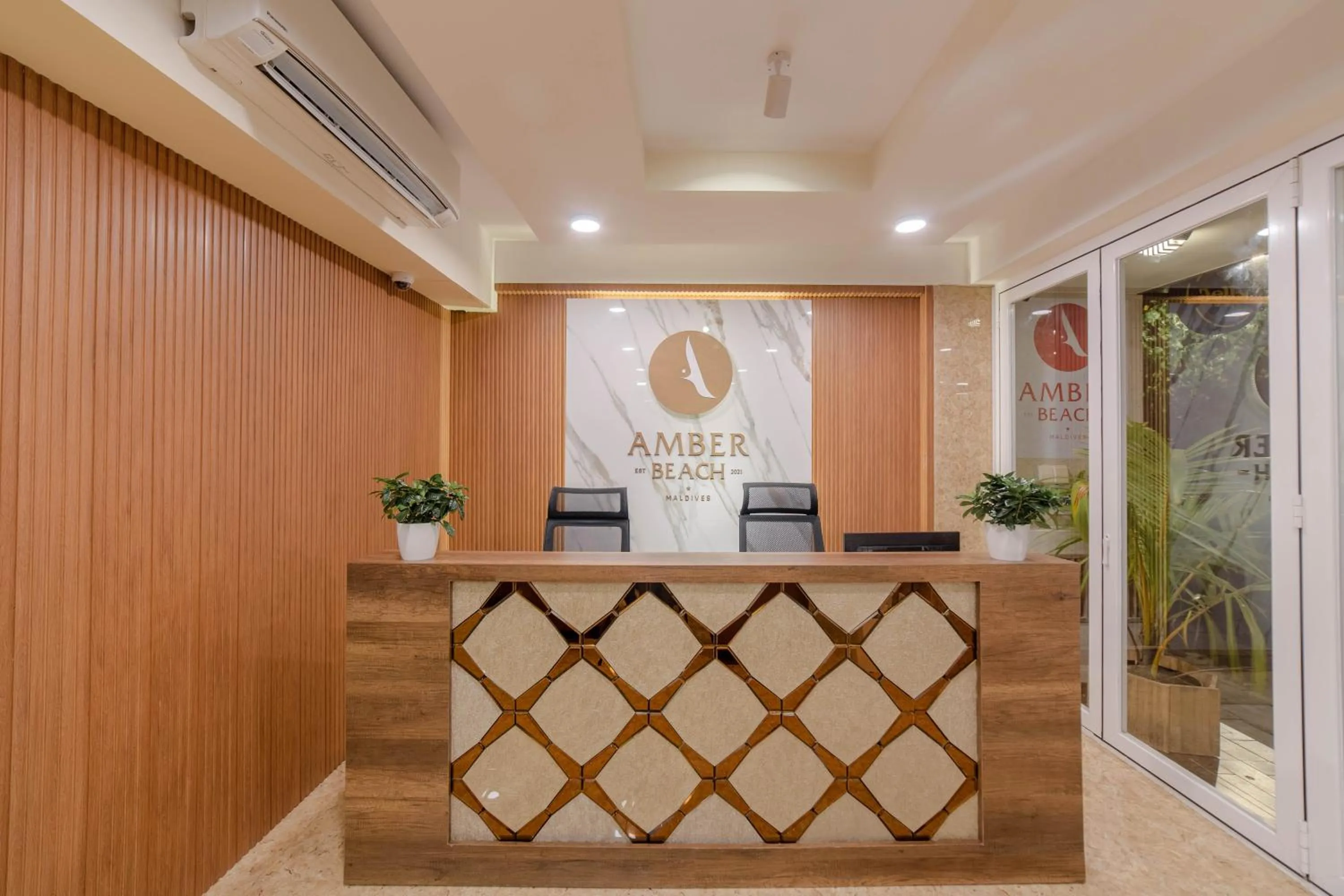 Lounge or bar in Amber Beach Hotel at Hulhumale