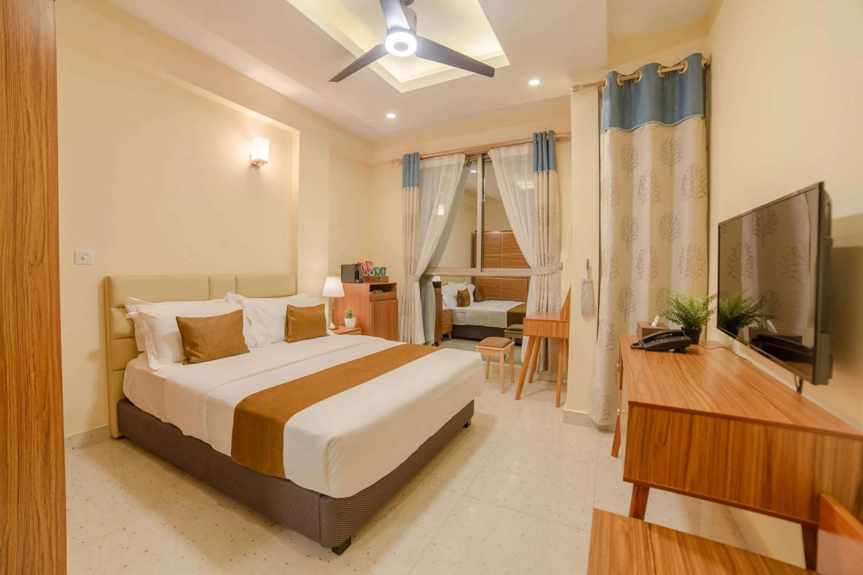 Bedroom, Bed in Amber Beach Hotel at Hulhumale