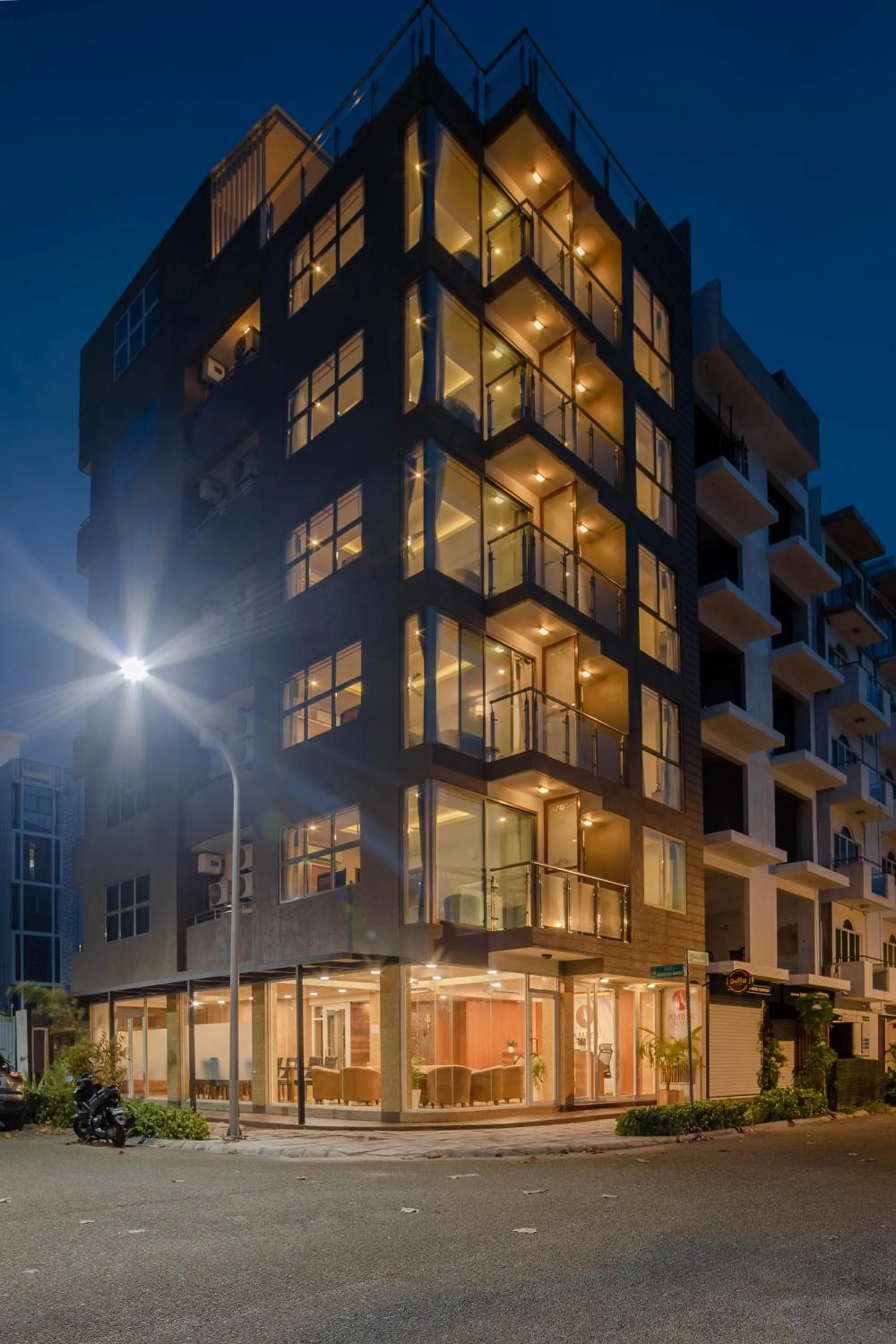 Property building in Amber Beach Hotel at Hulhumale