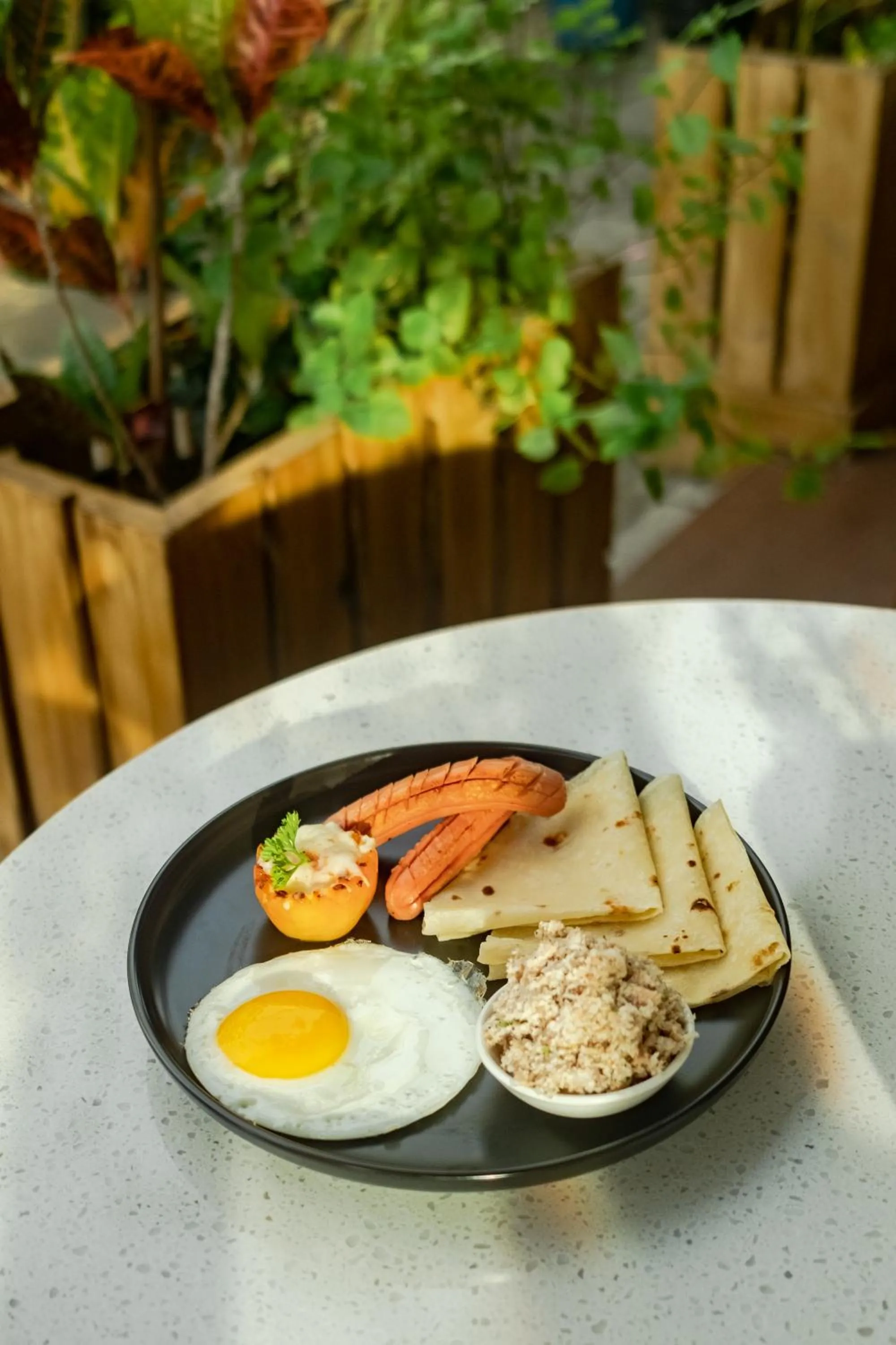 Buffet breakfast in Amber Beach Hotel at Hulhumale