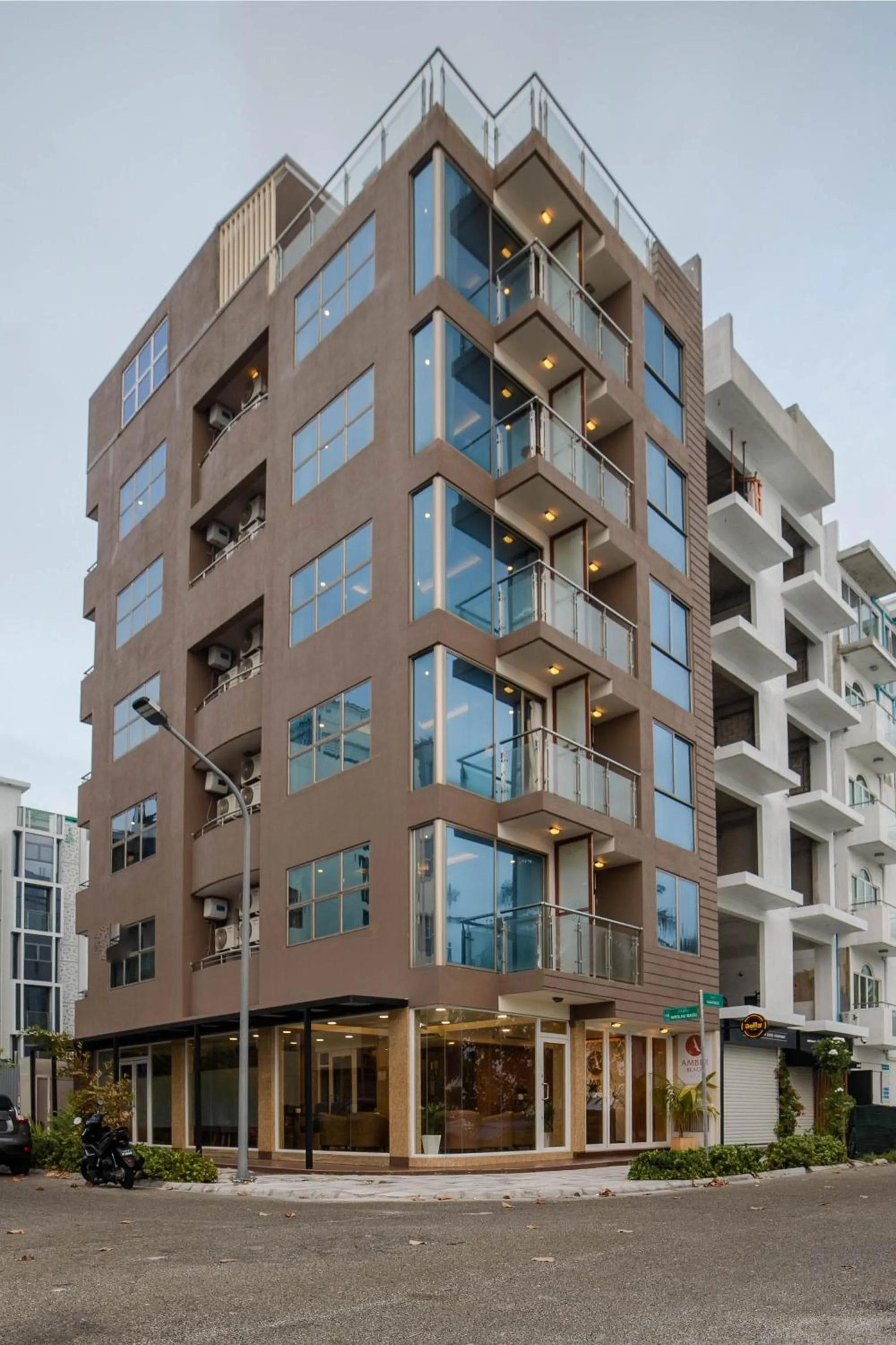 Property building in Amber Beach Hotel at Hulhumale