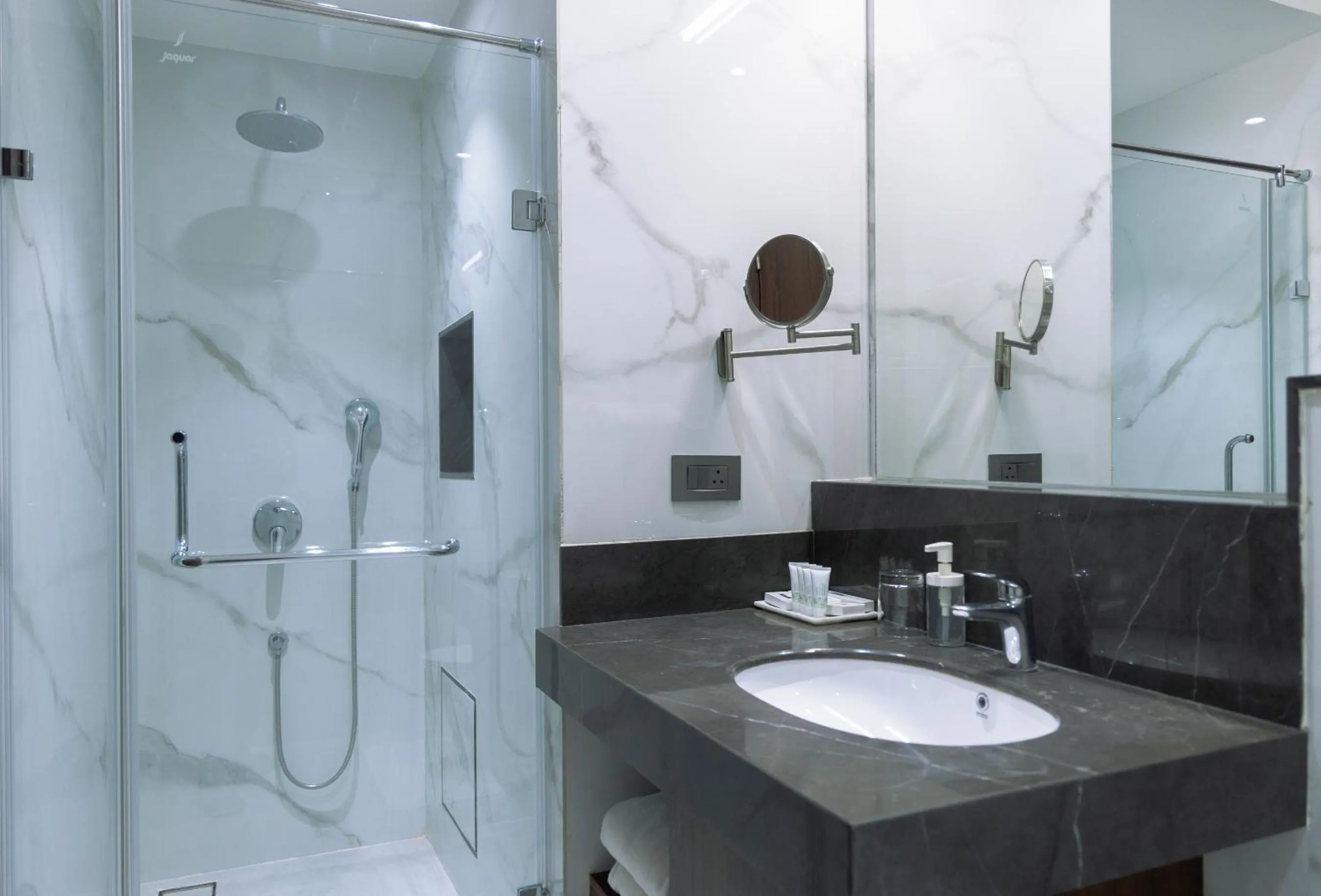 Shower in Aura Boutique Hotel