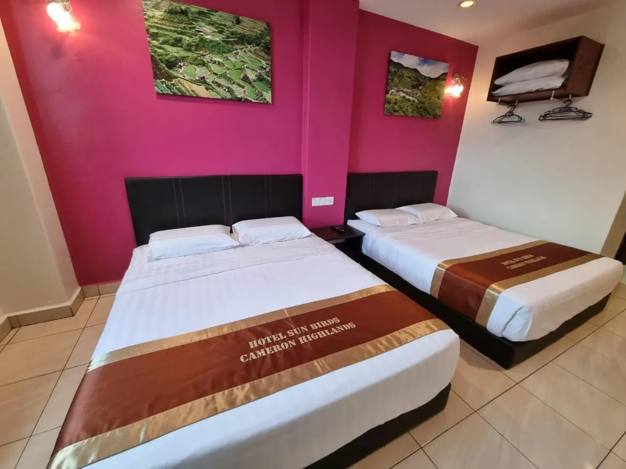 Bed in Hotel Sun Birds