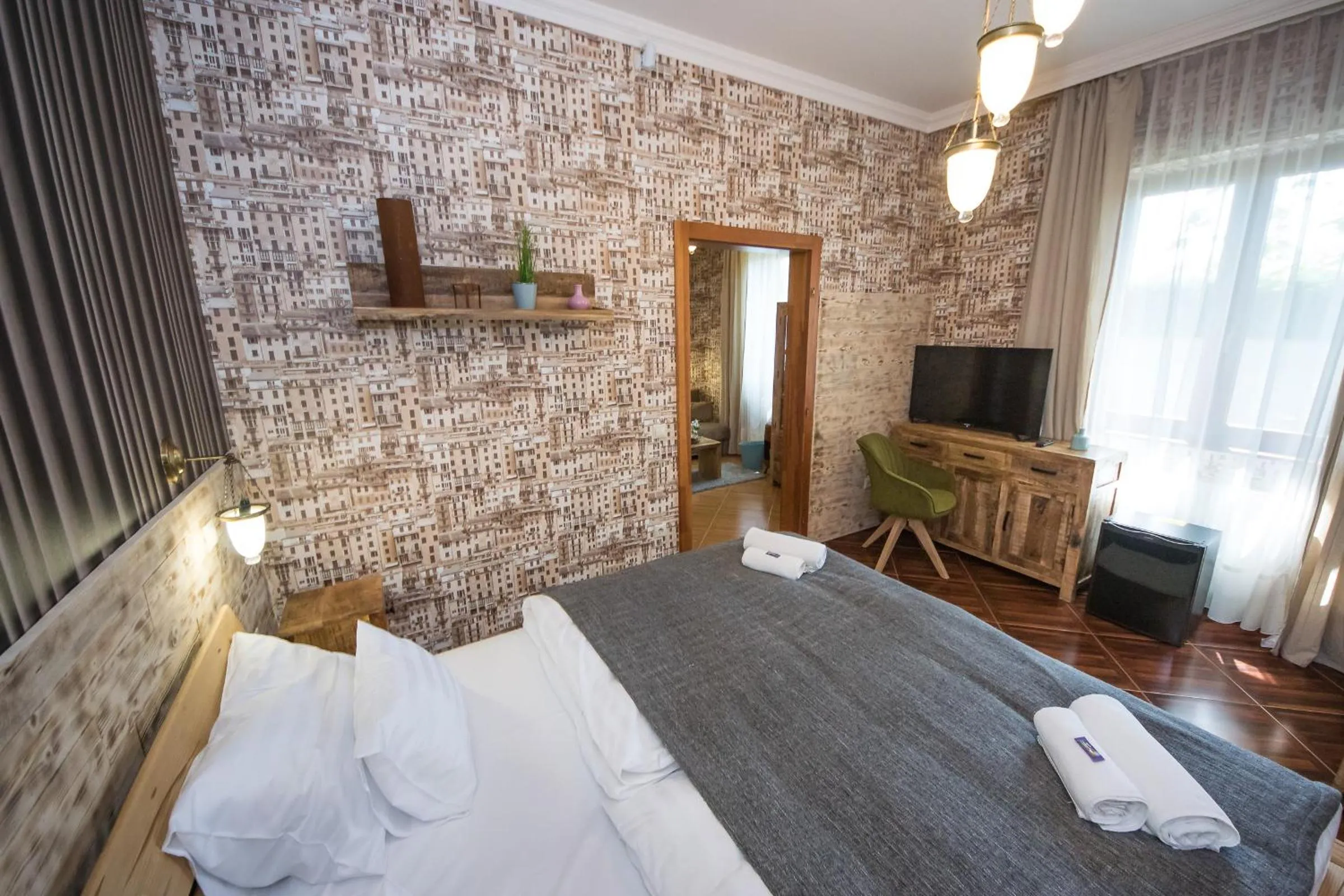 Bedroom, Bed in Platan Garden Rooms & Restaurant