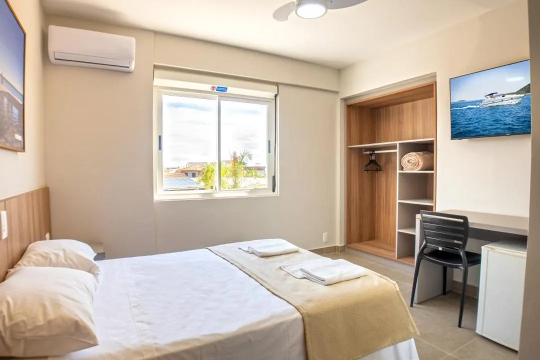 Bed in Hotel Bandeirantes da Barra