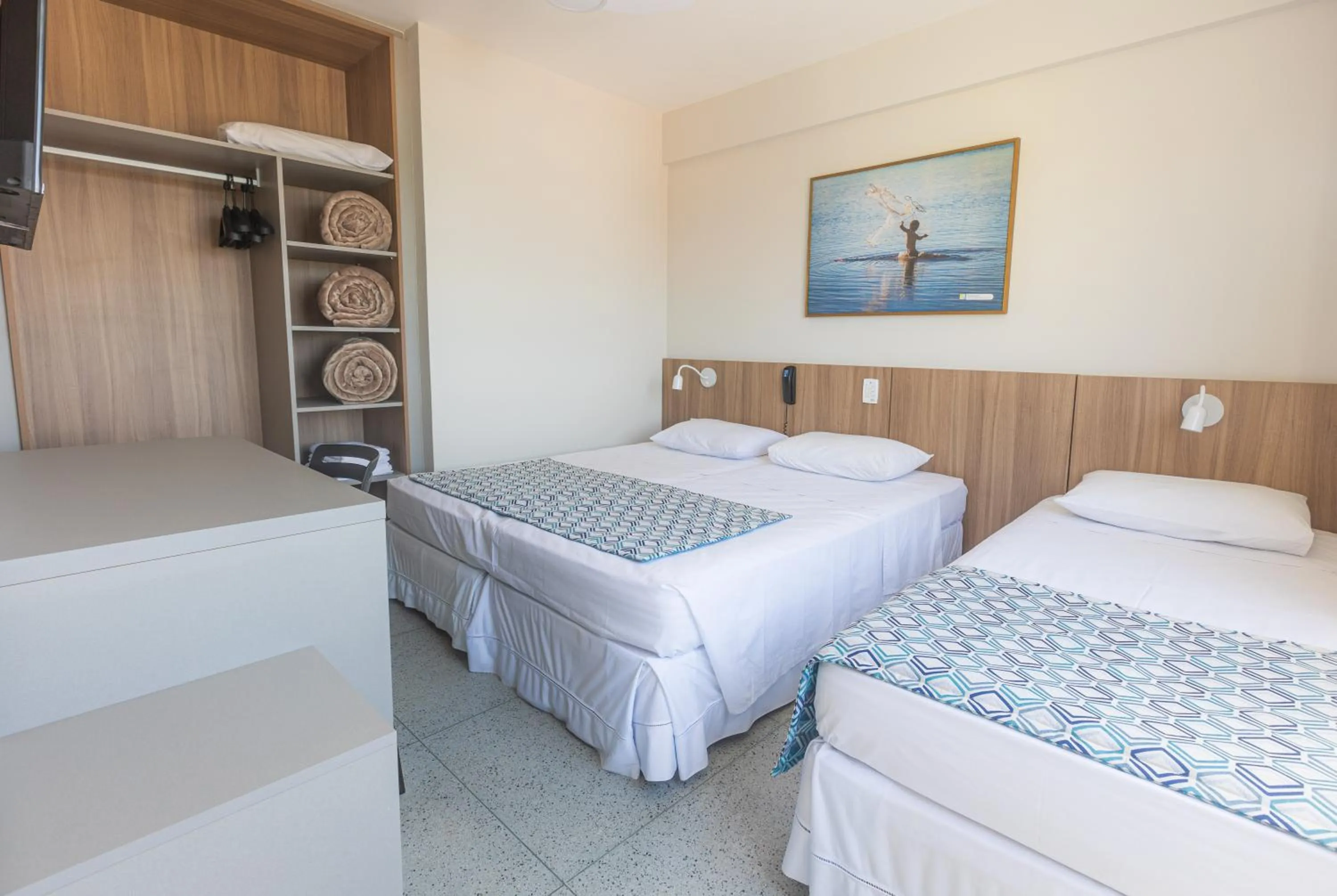 Bed in Hotel Bandeirantes da Barra