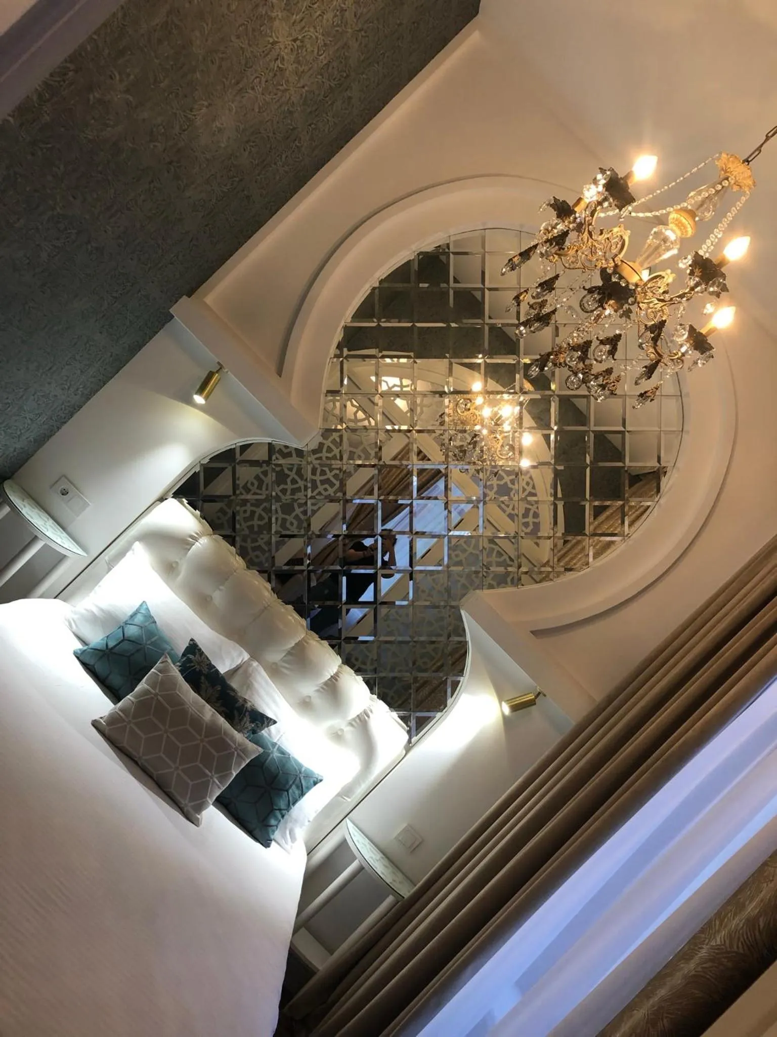 Bed in Rikhe palace boutique hotel