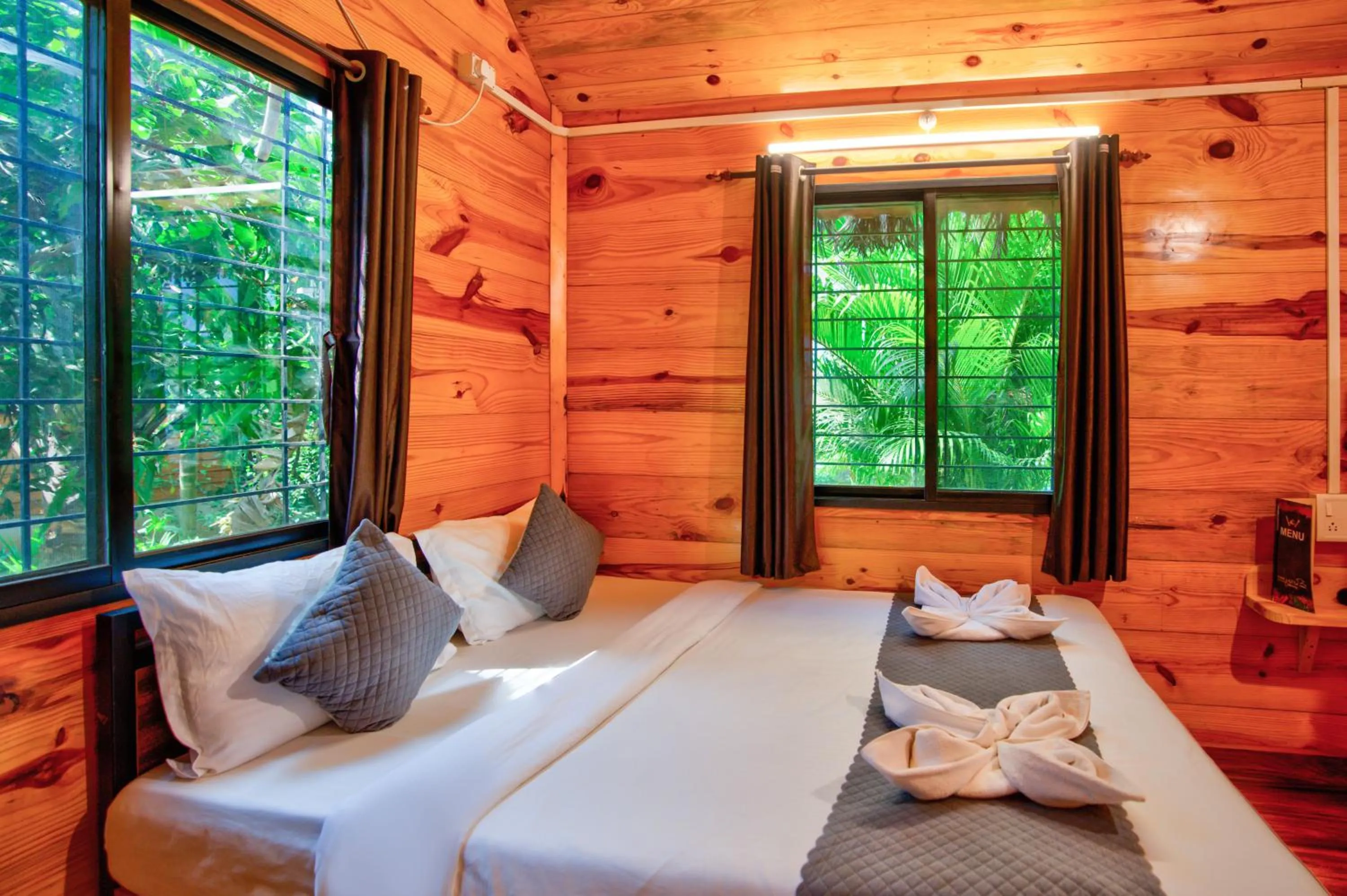 Bed in The Lazy Cabanas