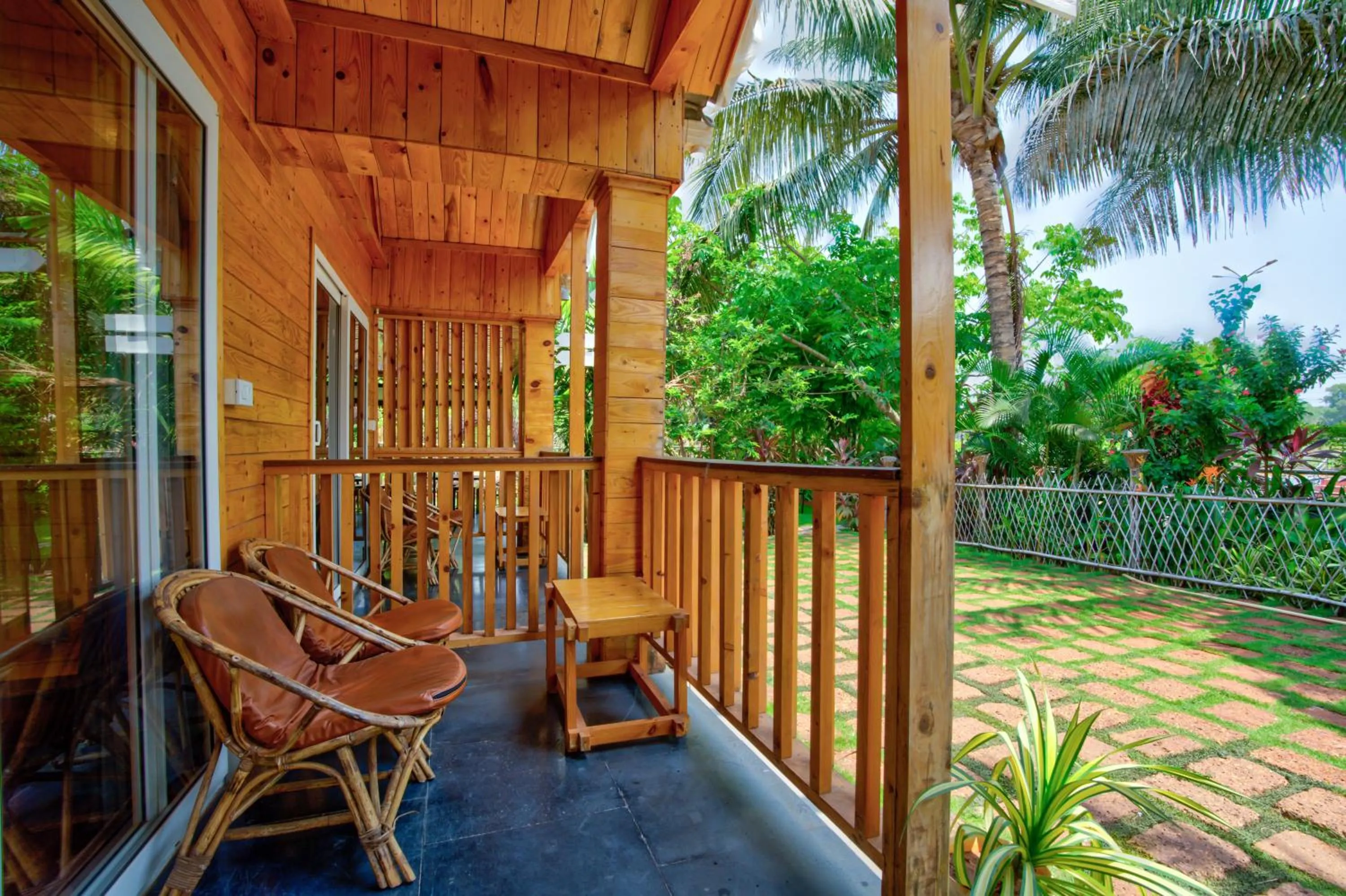 Patio in The Lazy Cabanas