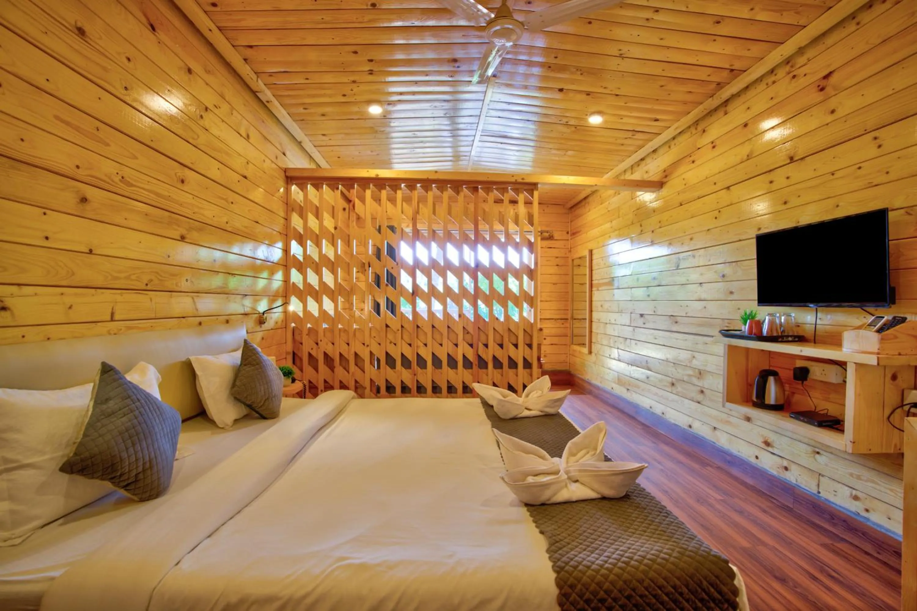 Bed in The Lazy Cabanas