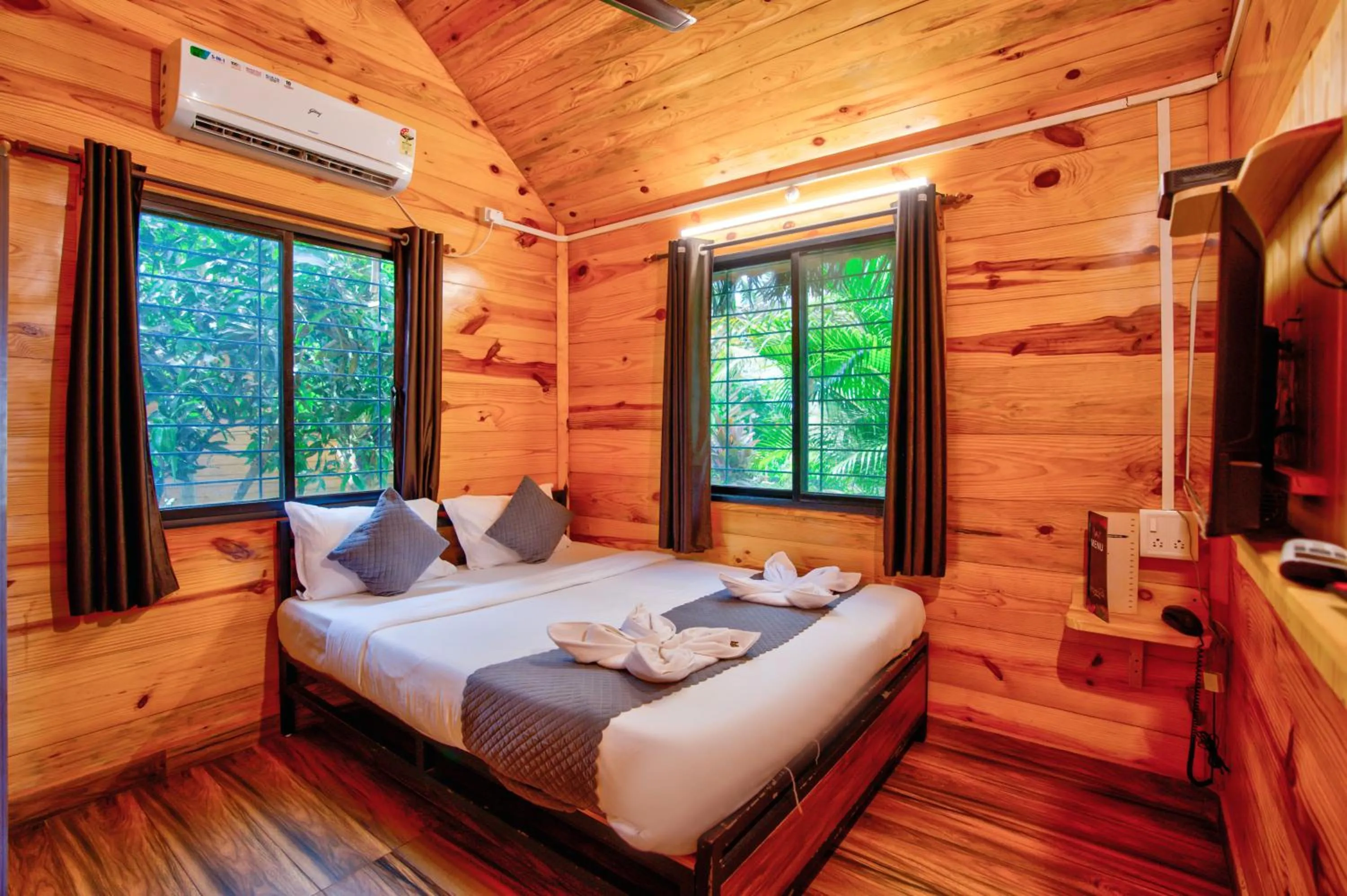 Bed in The Lazy Cabanas