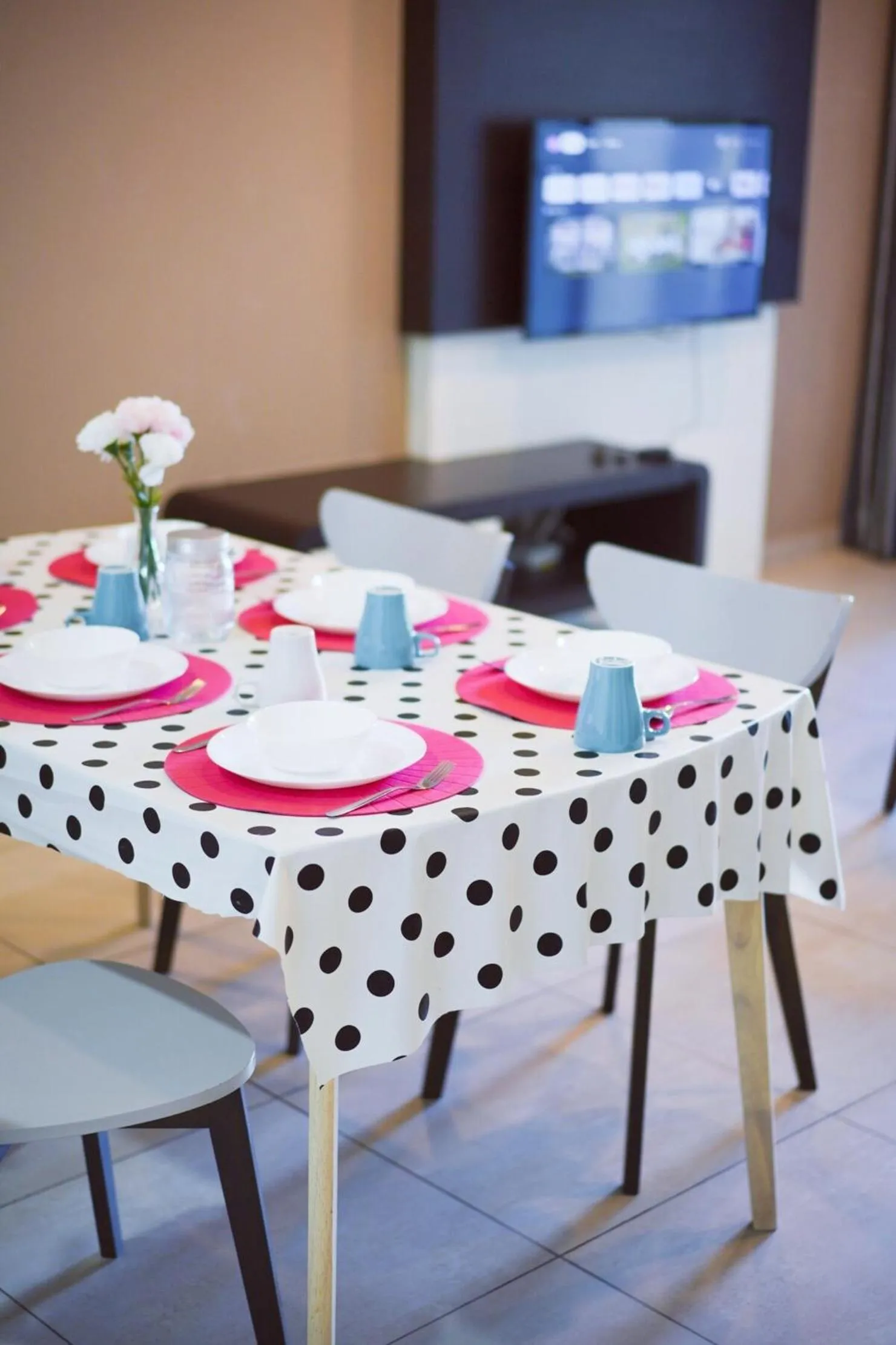 Dining area in Atlantis Residences Melaka